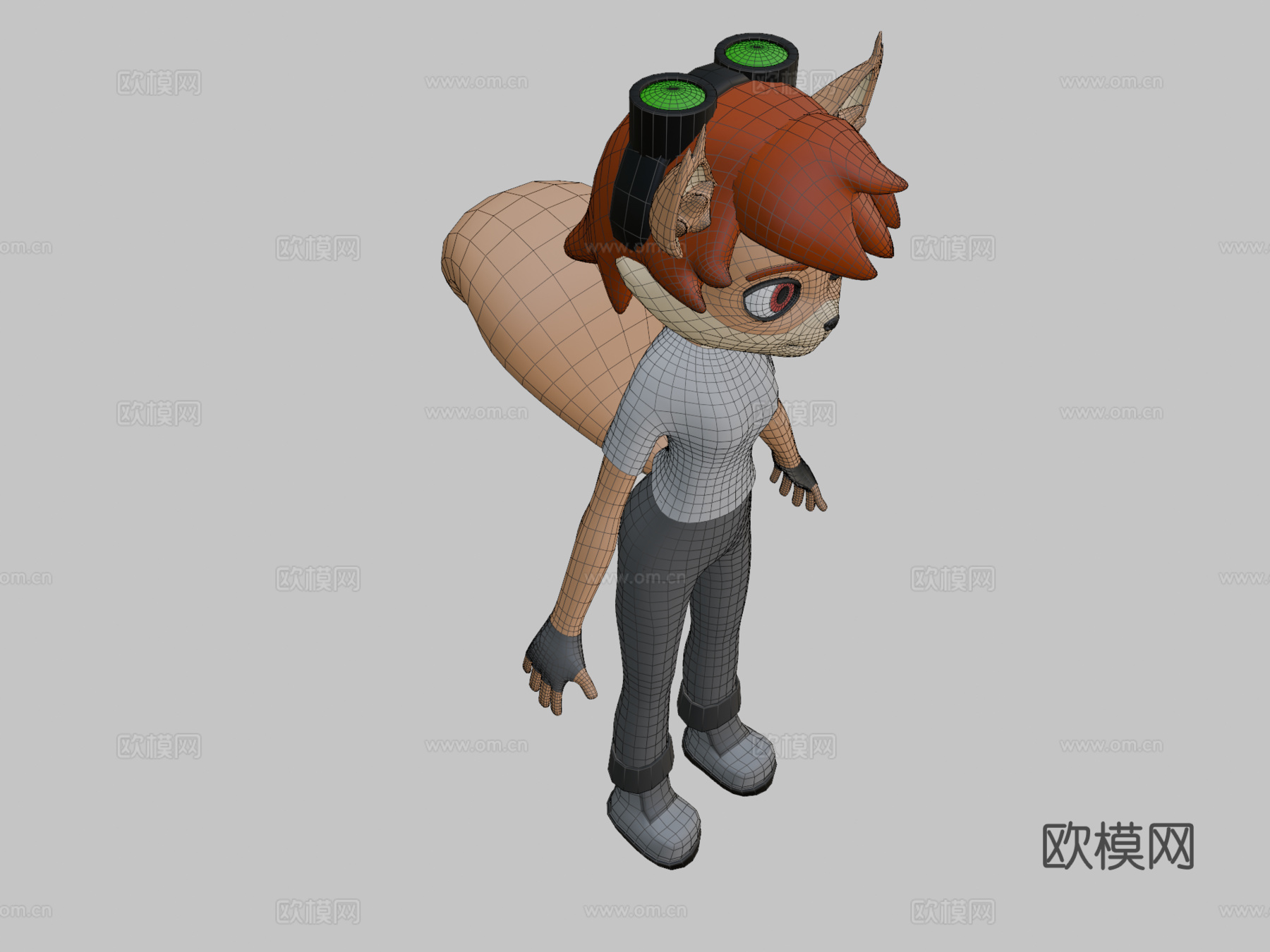 毛茸茸松鼠su模型