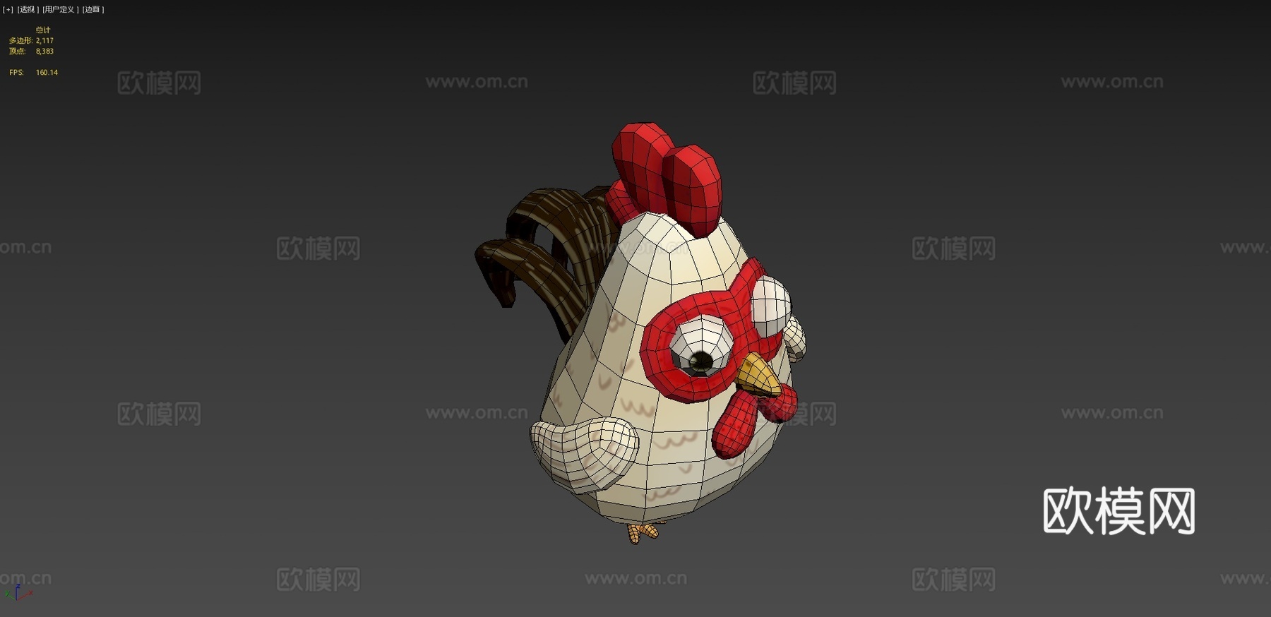 小鸡巴克su模型下载（渲染图4）