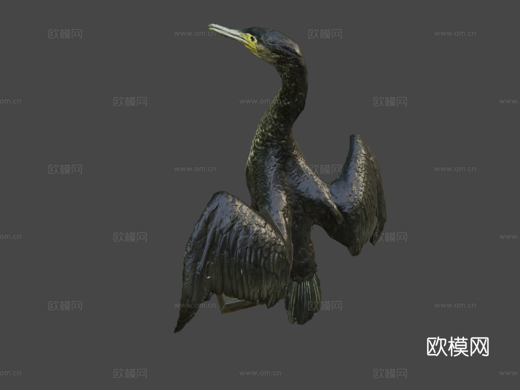大鸬鹚带音效su模型
