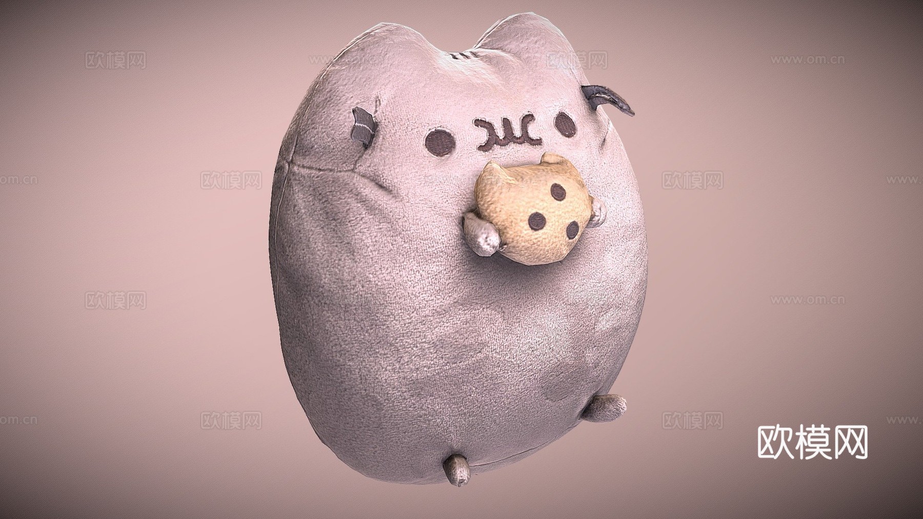 胖吉猫su模型下载（渲染图1）