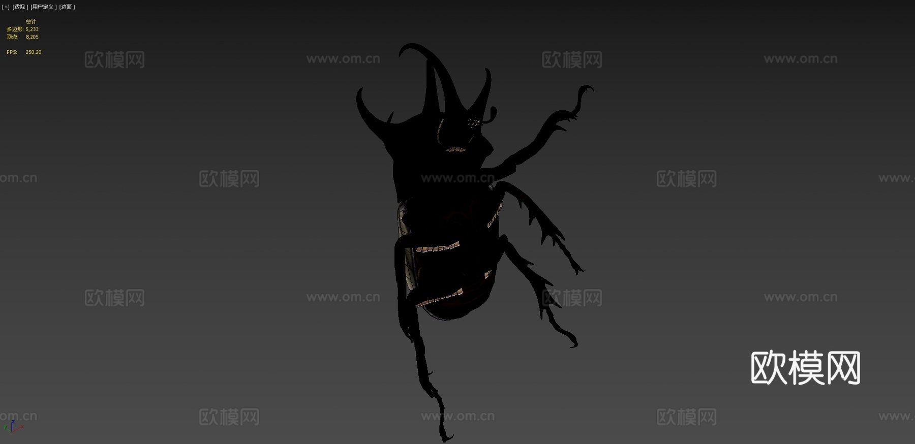 大王花金龟su模型下载（渲染图4）