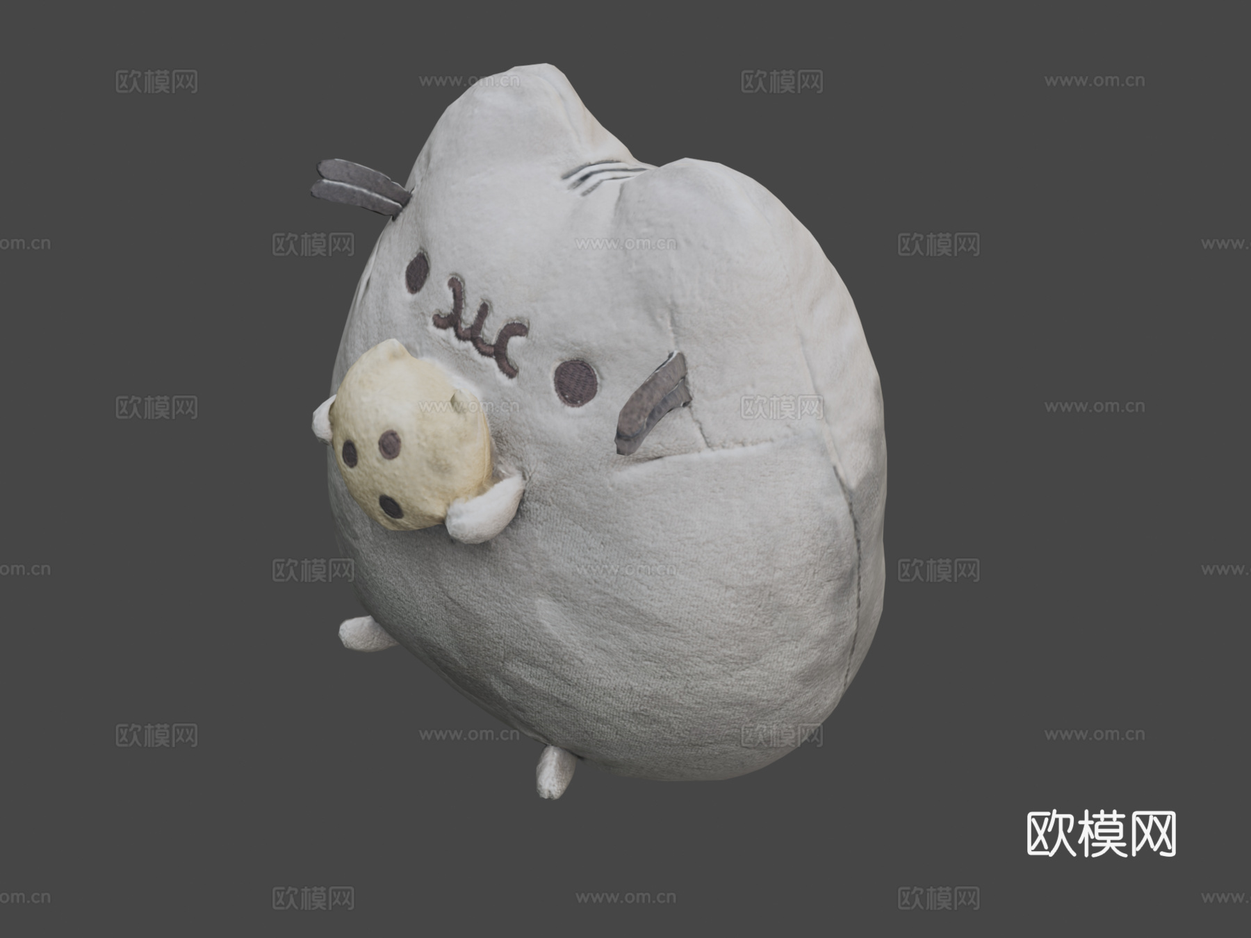 胖吉猫su模型下载（渲染图7）