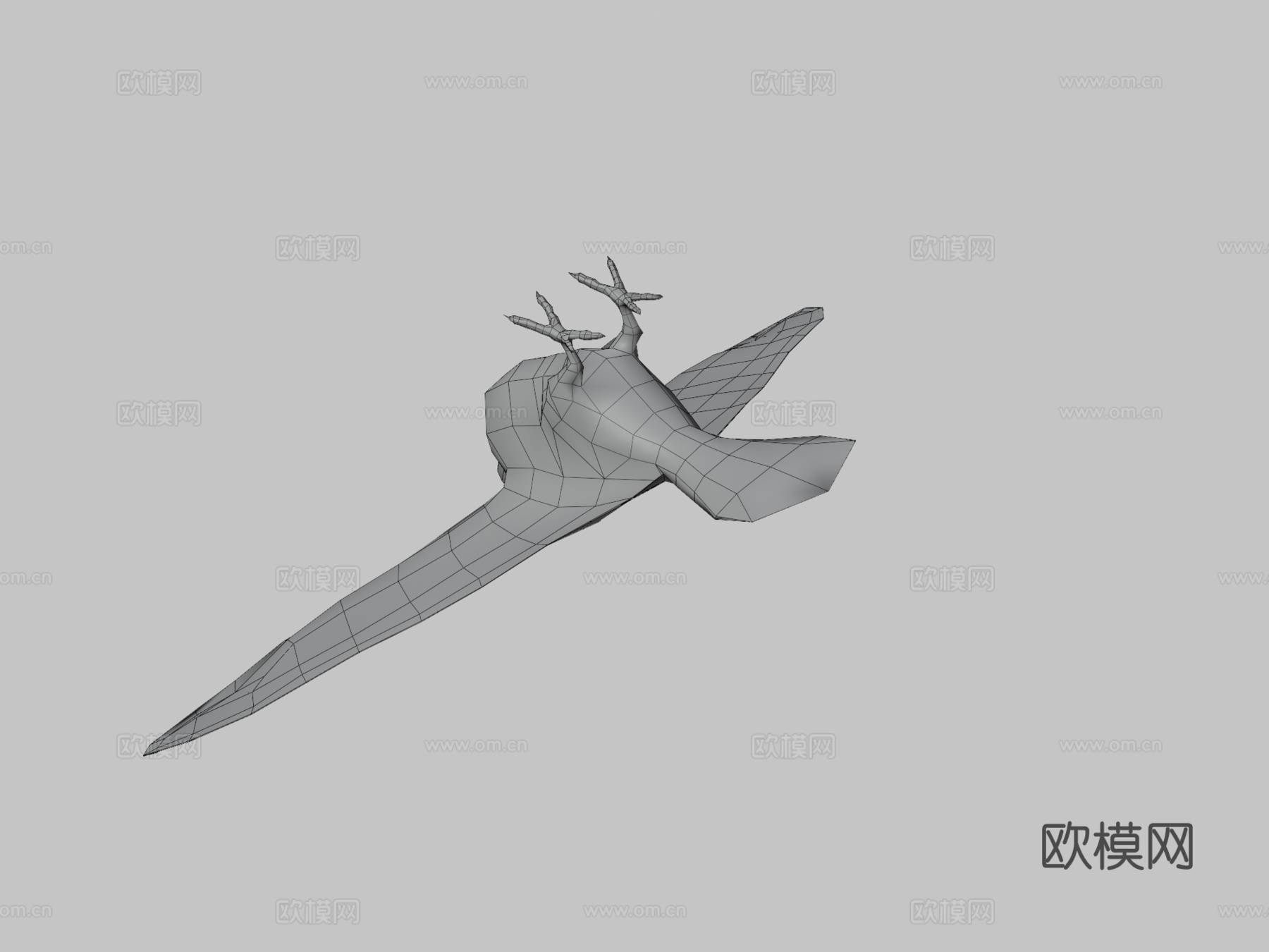 澳大利亚粉红鹦鹉低多边形移动版su模型