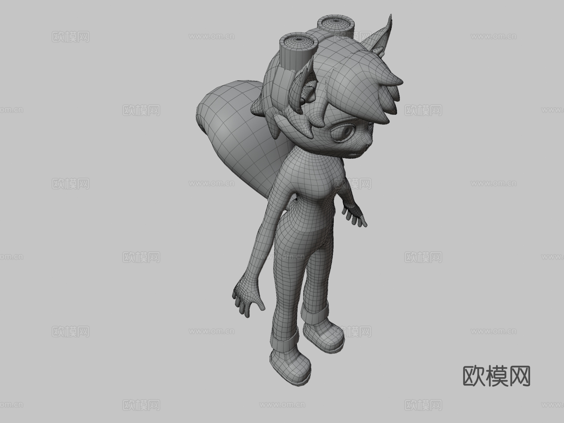 毛茸茸松鼠su模型