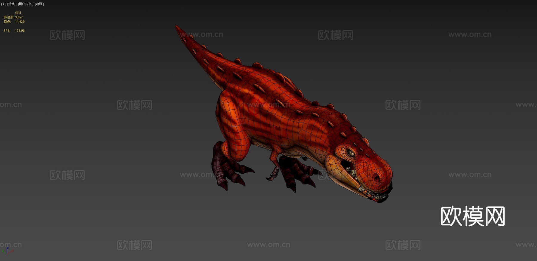 卡通霸王龙su模型