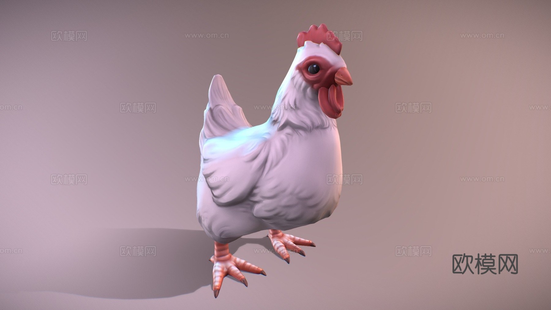 小鸡伙伴su模型下载（渲染图1）