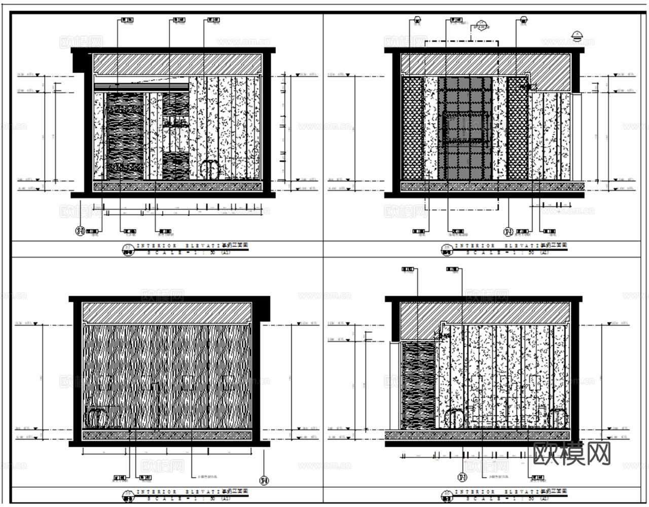 棋牌室 麻将室 棋牌会所 棋牌娱乐 娱乐棋牌 麻将馆 自助棋cad施工图下载（渲染图3）
