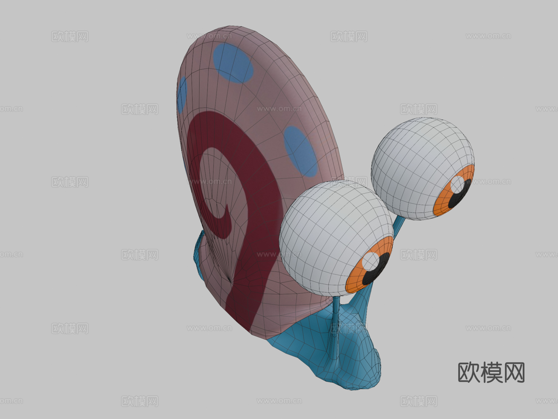 蜗牛加里su模型下载（渲染图2）