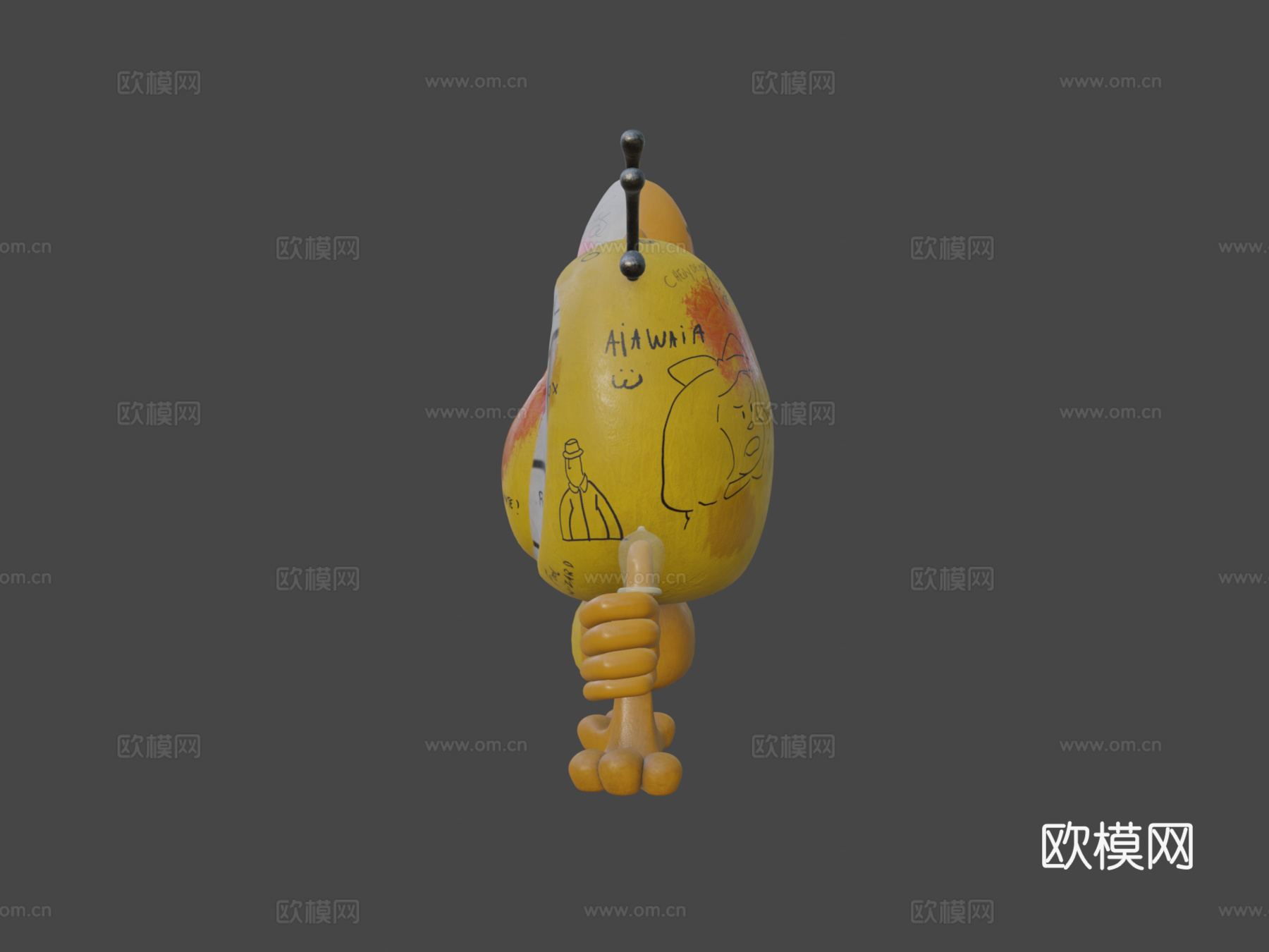 涂鸦加图罗su模型下载（渲染图6）