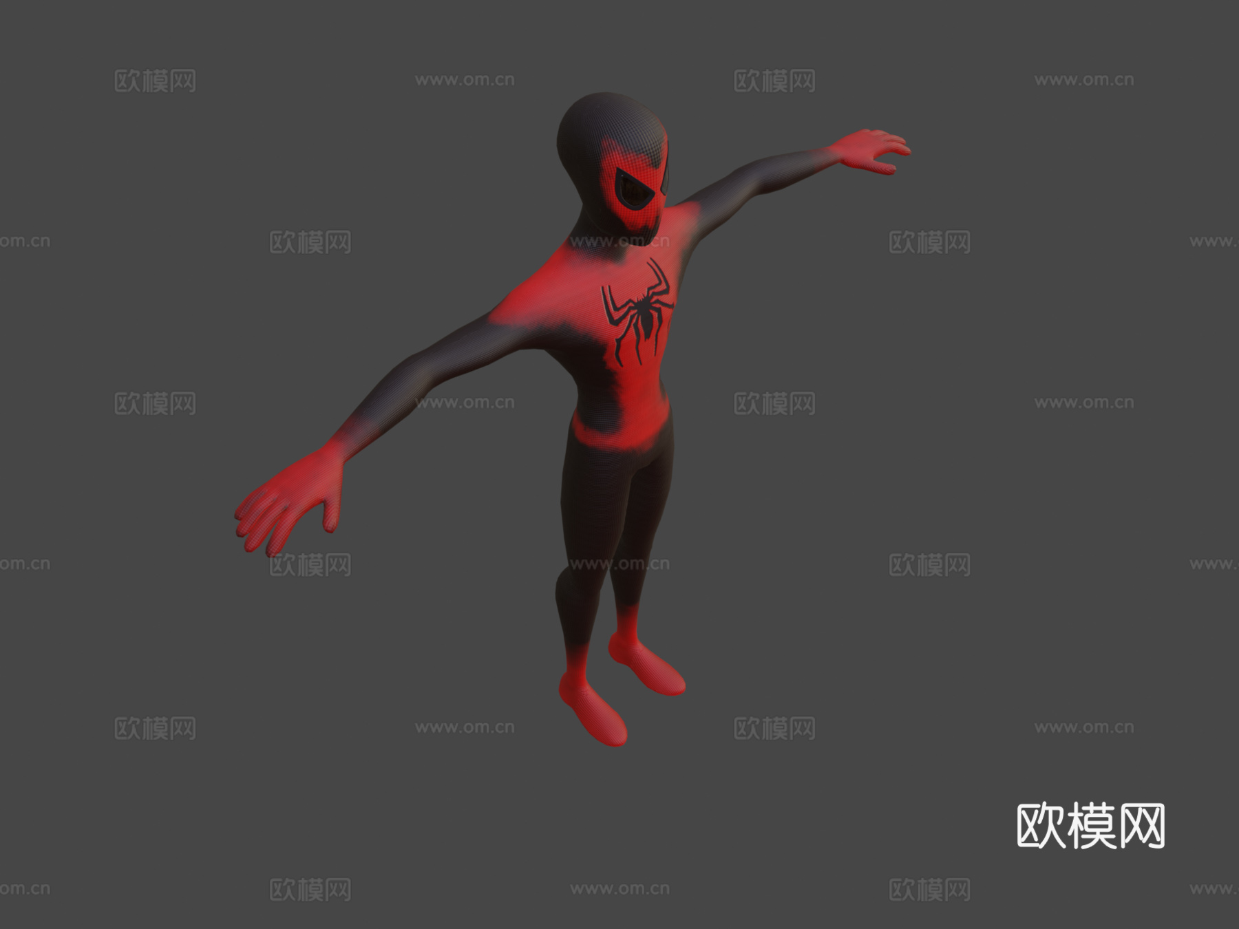 人体蜘蛛侠su模型