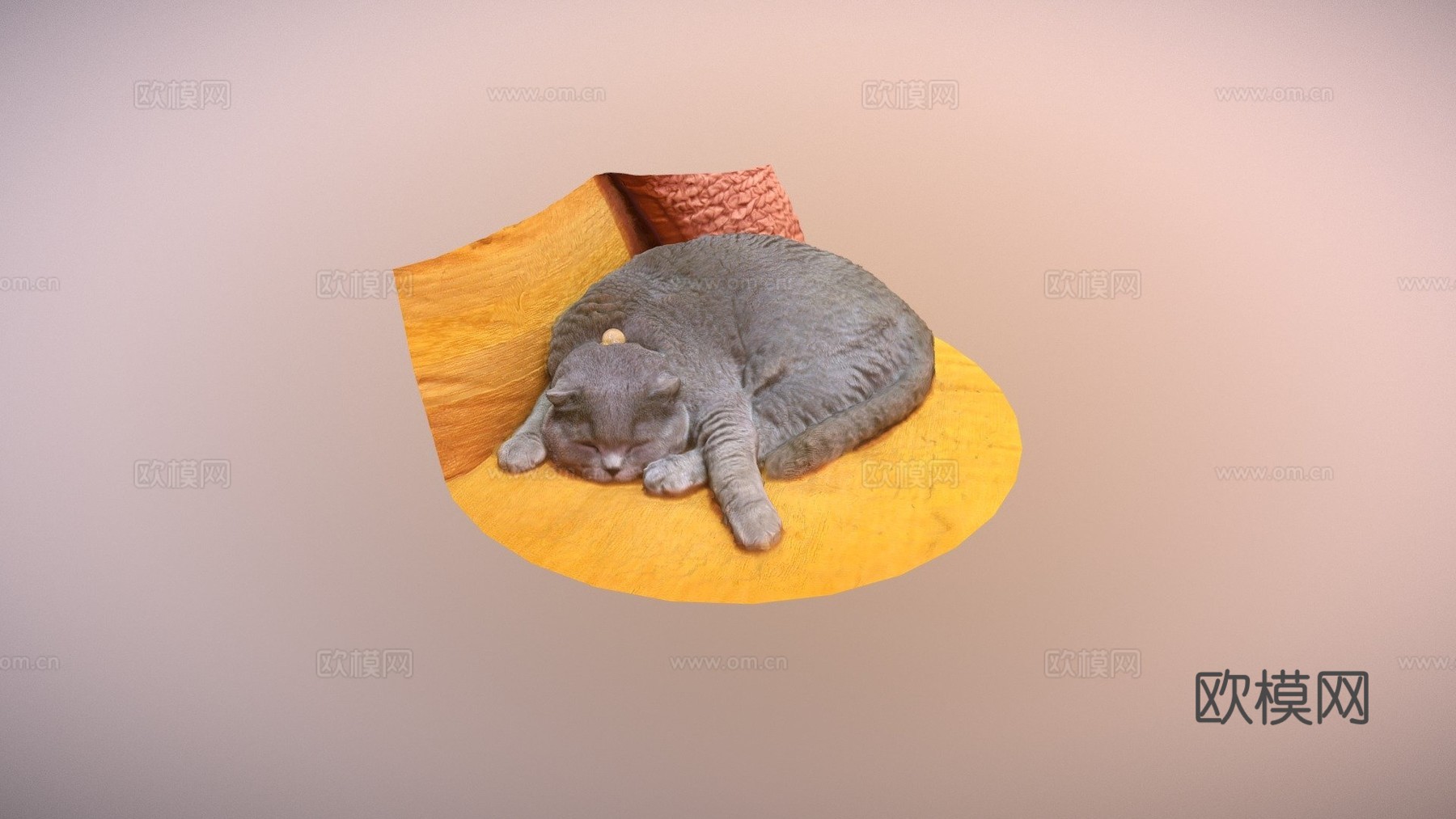 睡猫su模型下载（渲染图1）