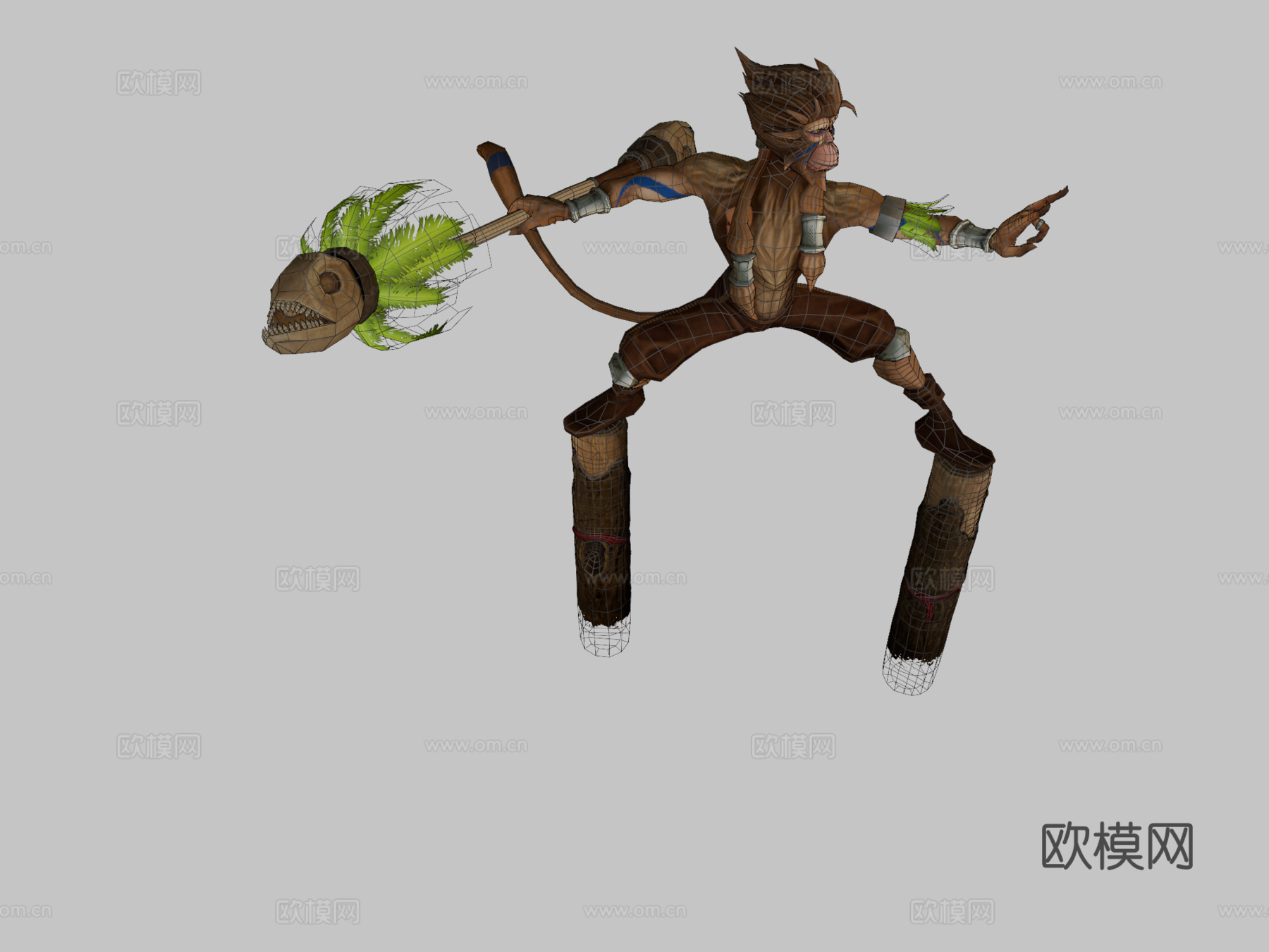 美猴王角色PBRsu模型下载（渲染图2）