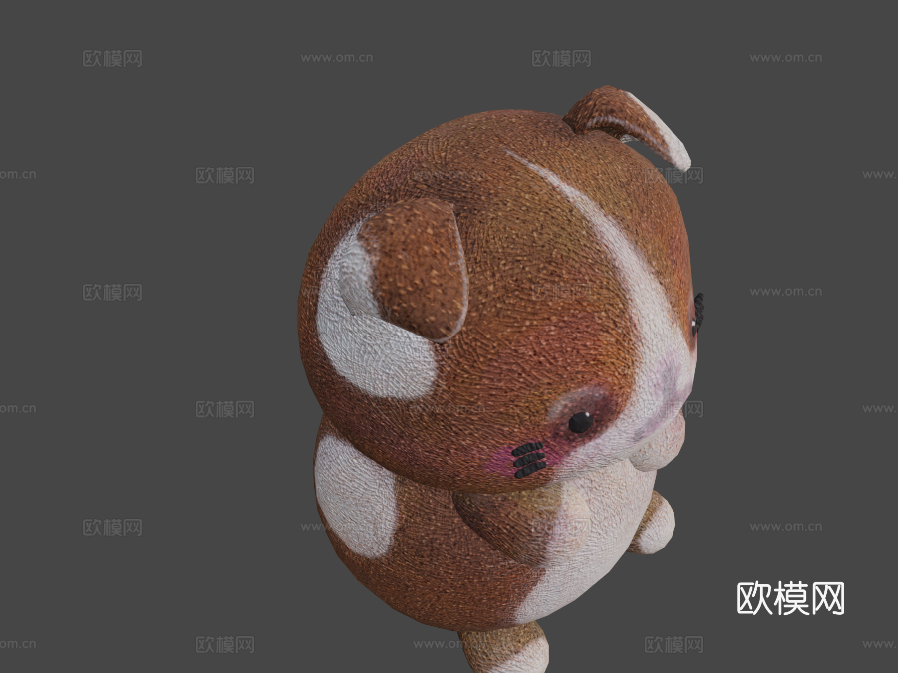 可爱胖狗su模型