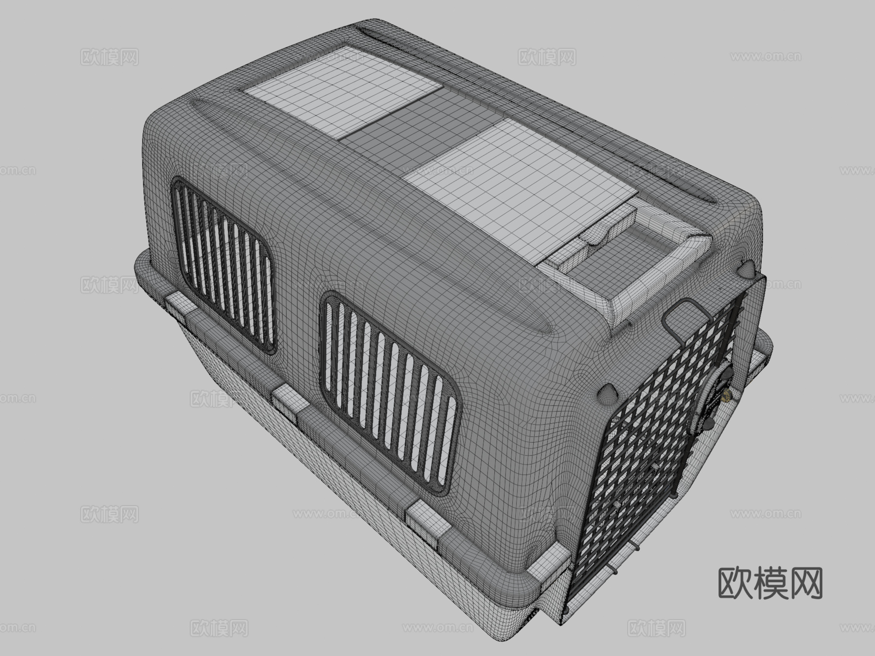 大型旅行宠物笼su模型下载（渲染图2）