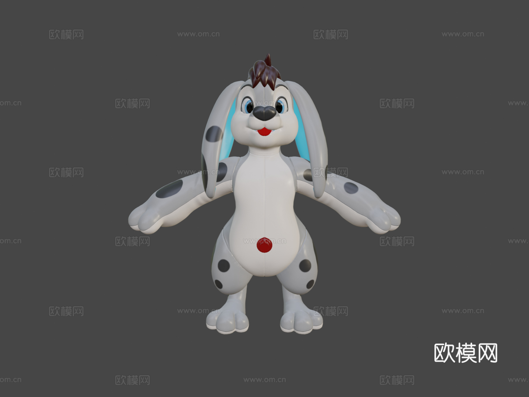 充气兔子芬利委托su模型