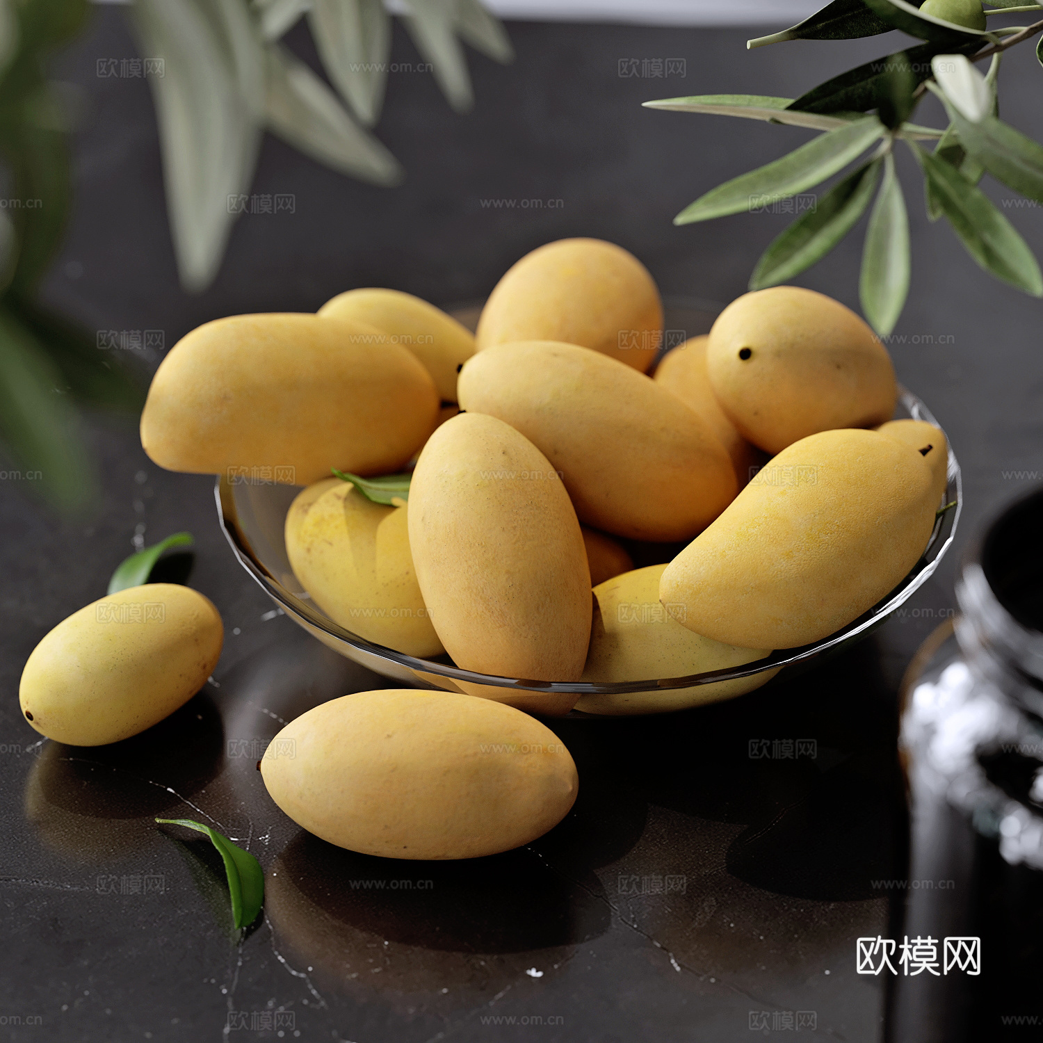 现代水果芒果3d模型下载