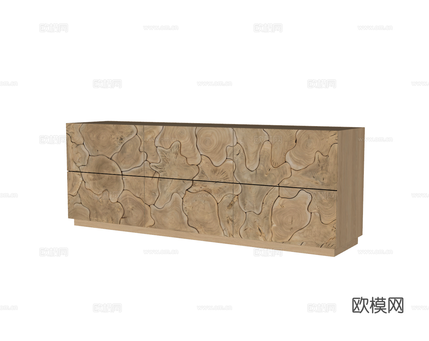 侘寂风边柜su模型