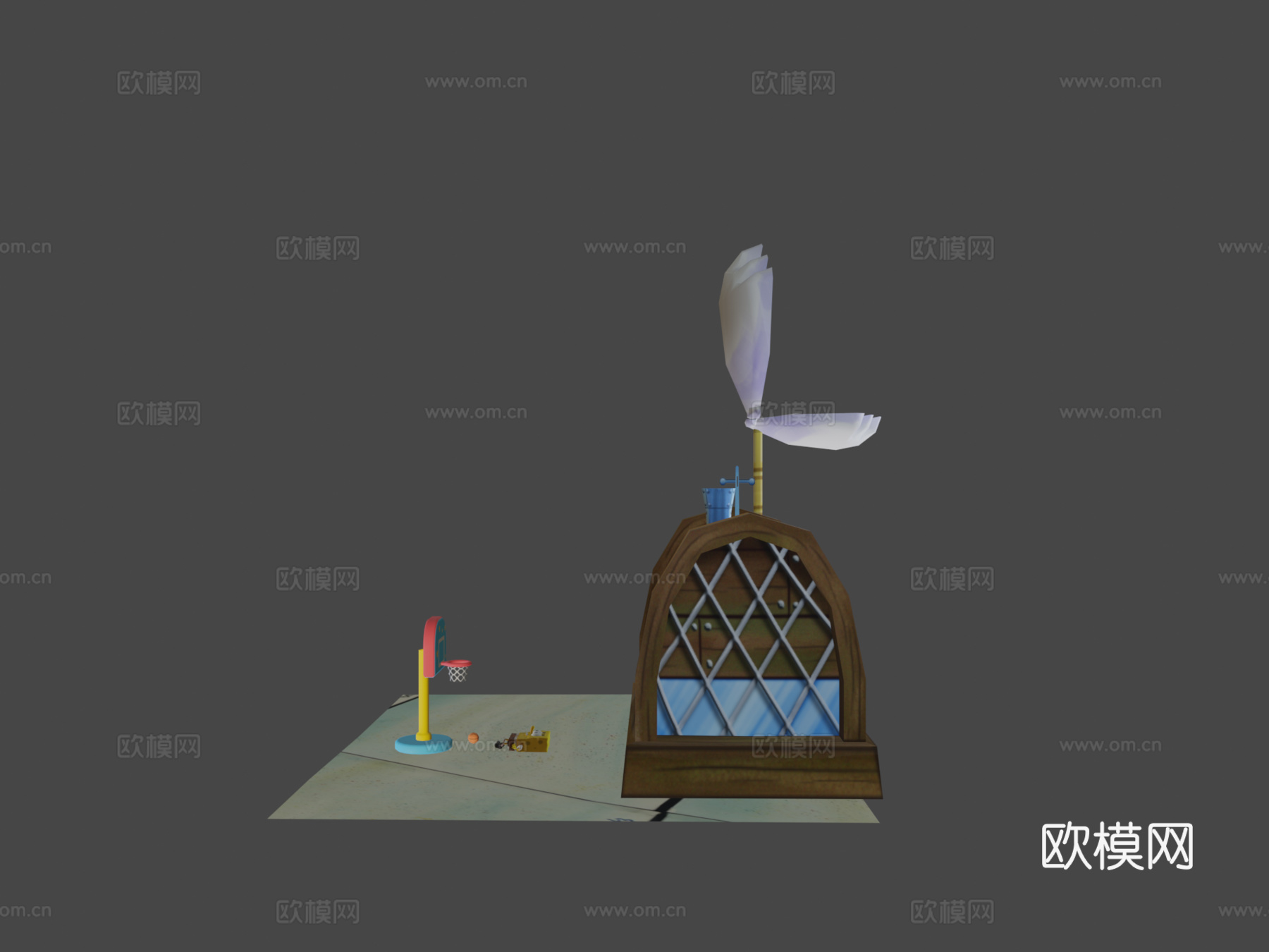 海绵宝宝动画月度清理版su模型