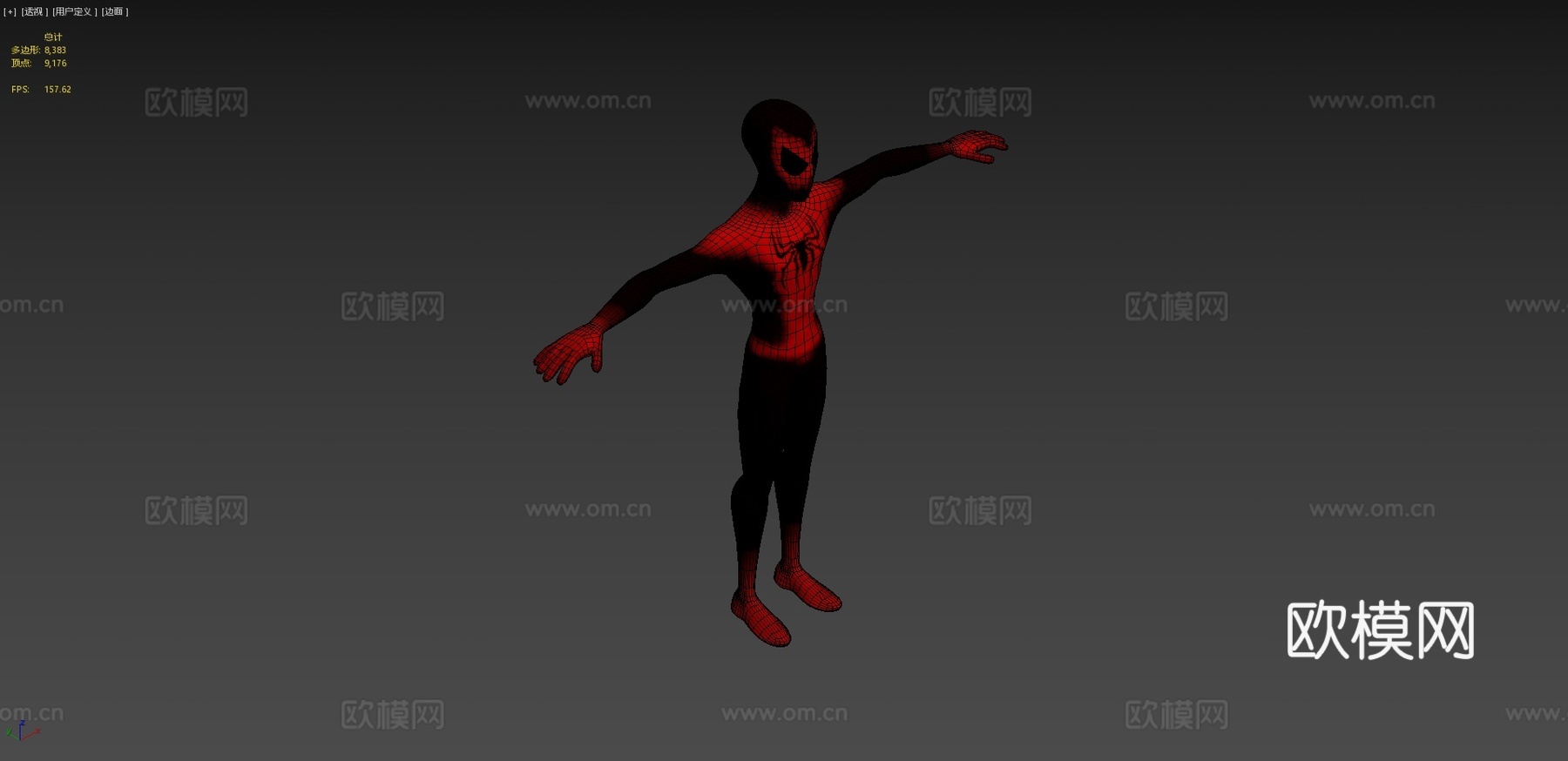 人体蜘蛛侠su模型