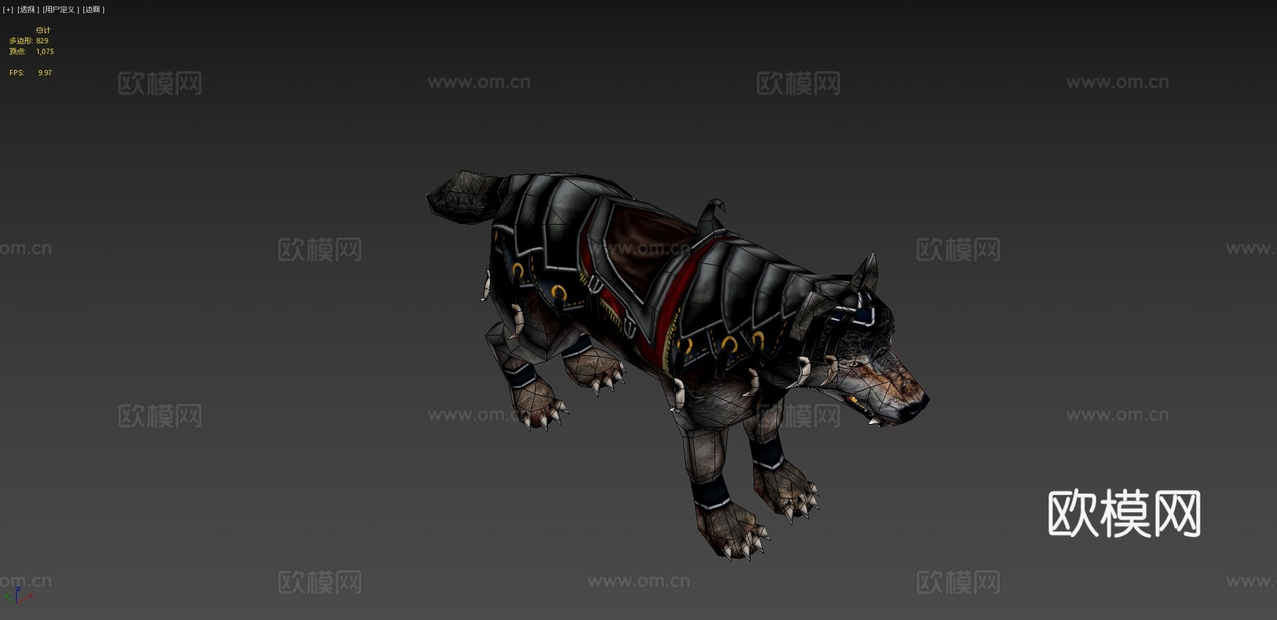 RT幻想坐骑狼su模型