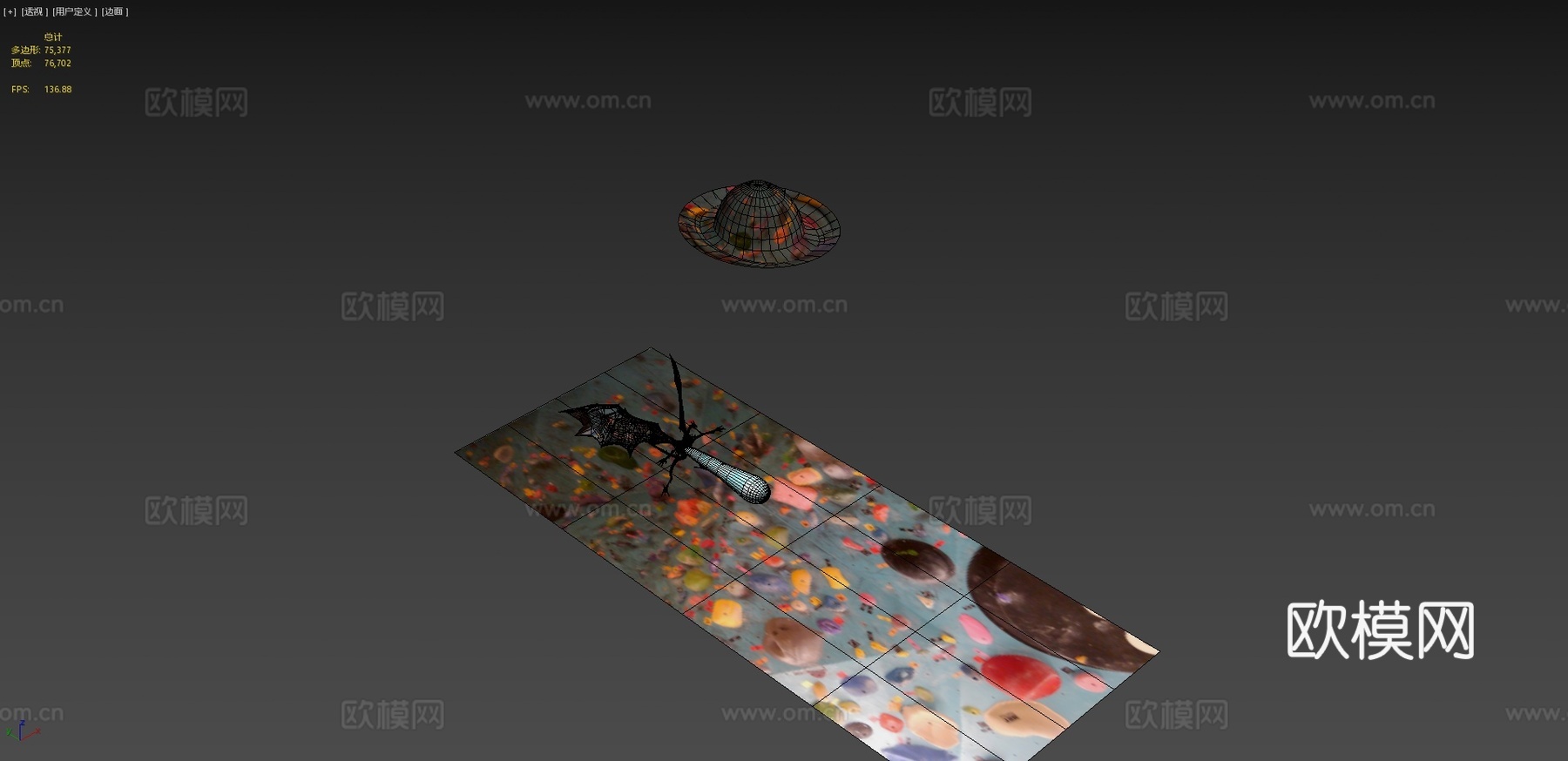 法尔西亚斯更改攀岩墙伪装su模型