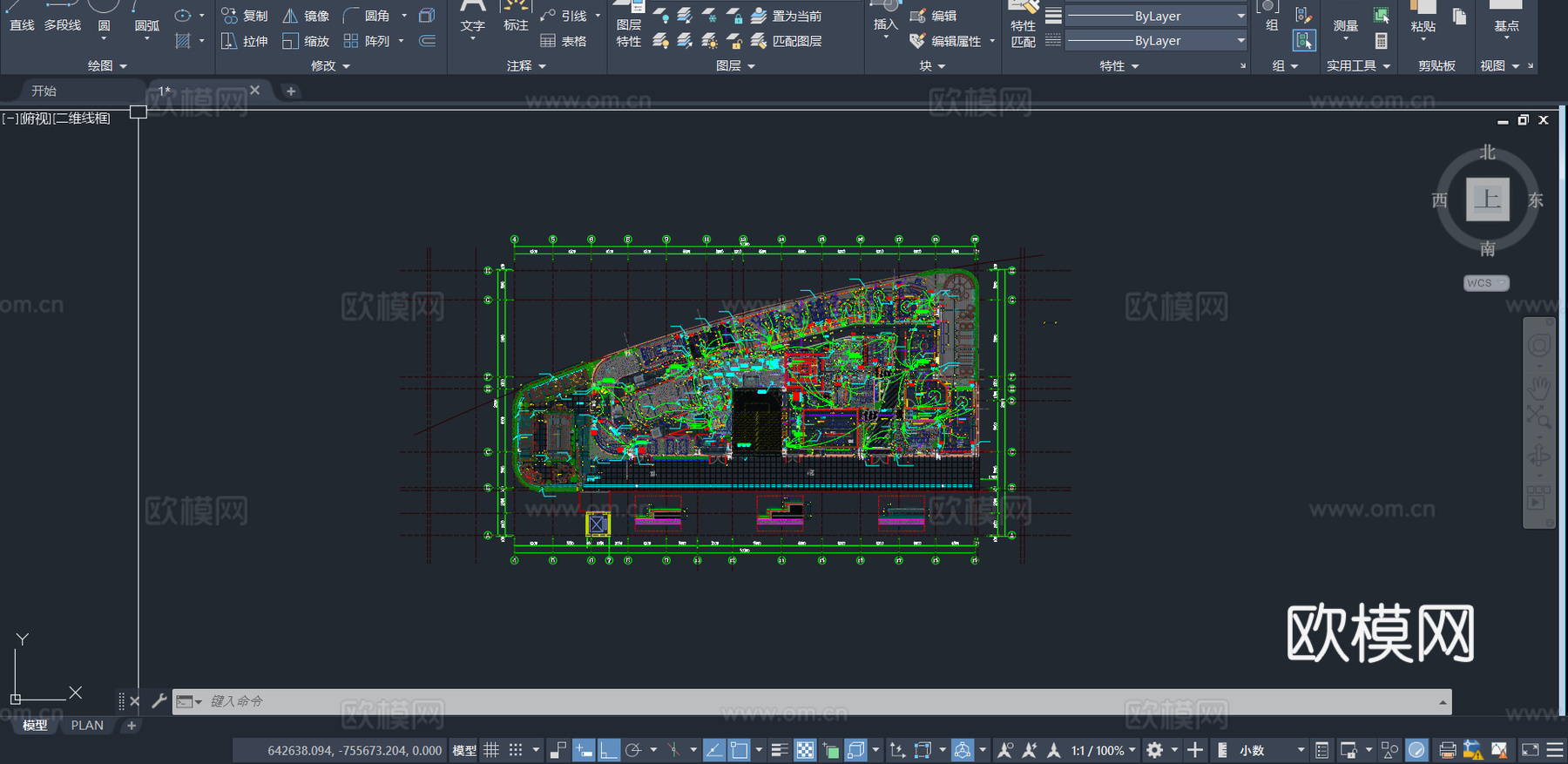 清吧酒馆 CAD平面布置图  音乐餐厅 小酒吧 酒吧餐厅cad施工图