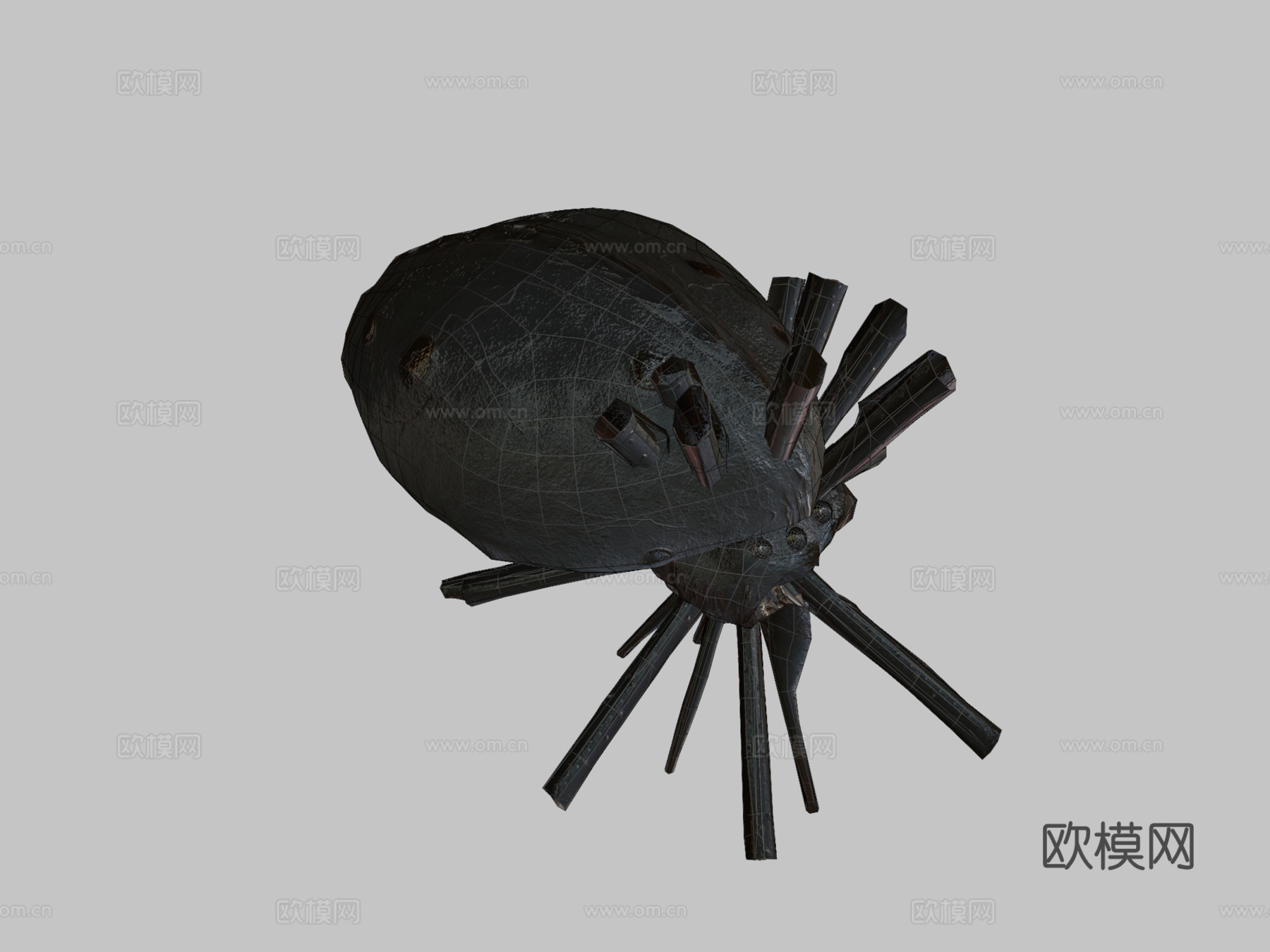 蜘蛛怪物带动画su模型