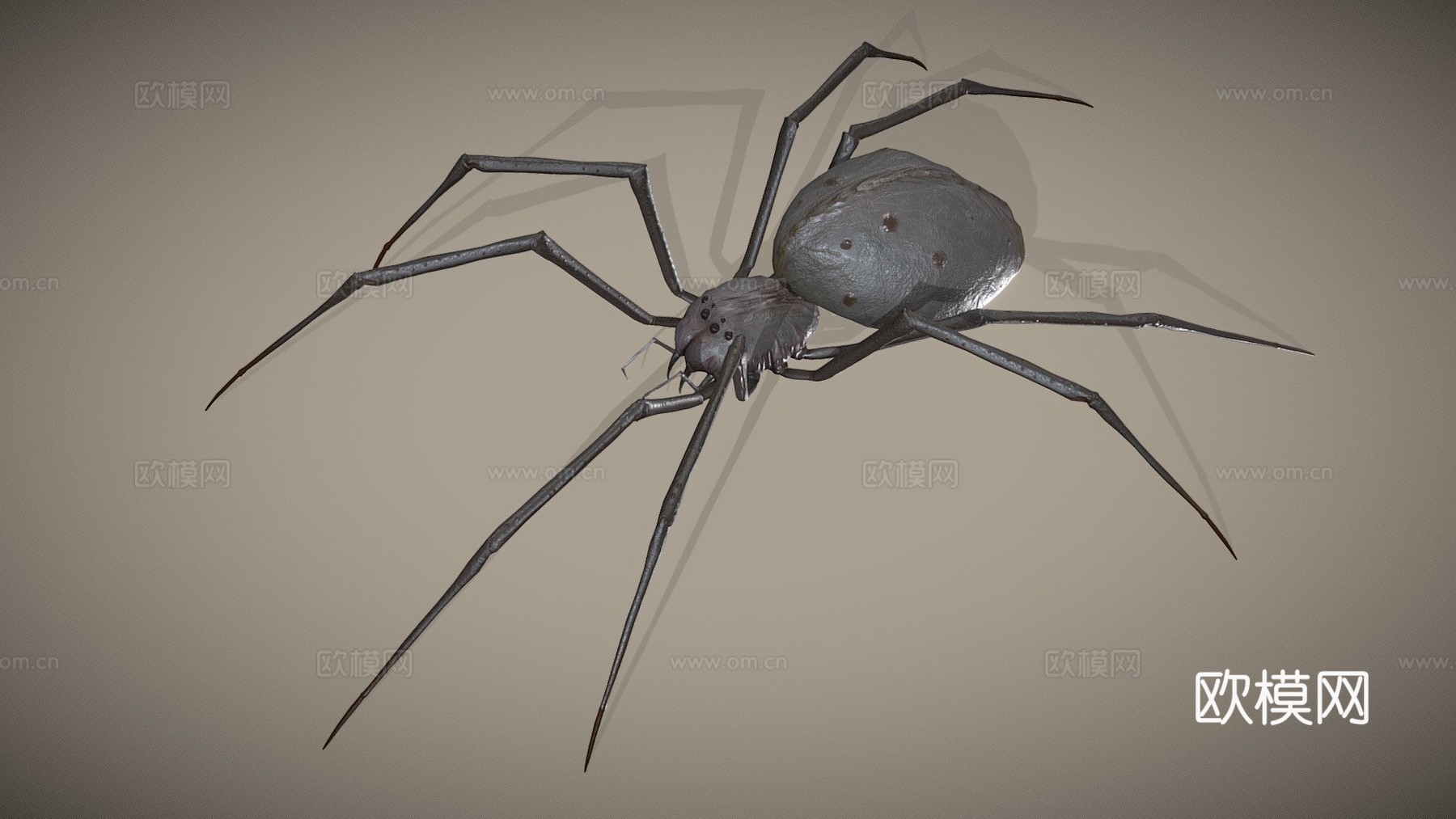 蜘蛛怪物带动画su模型
