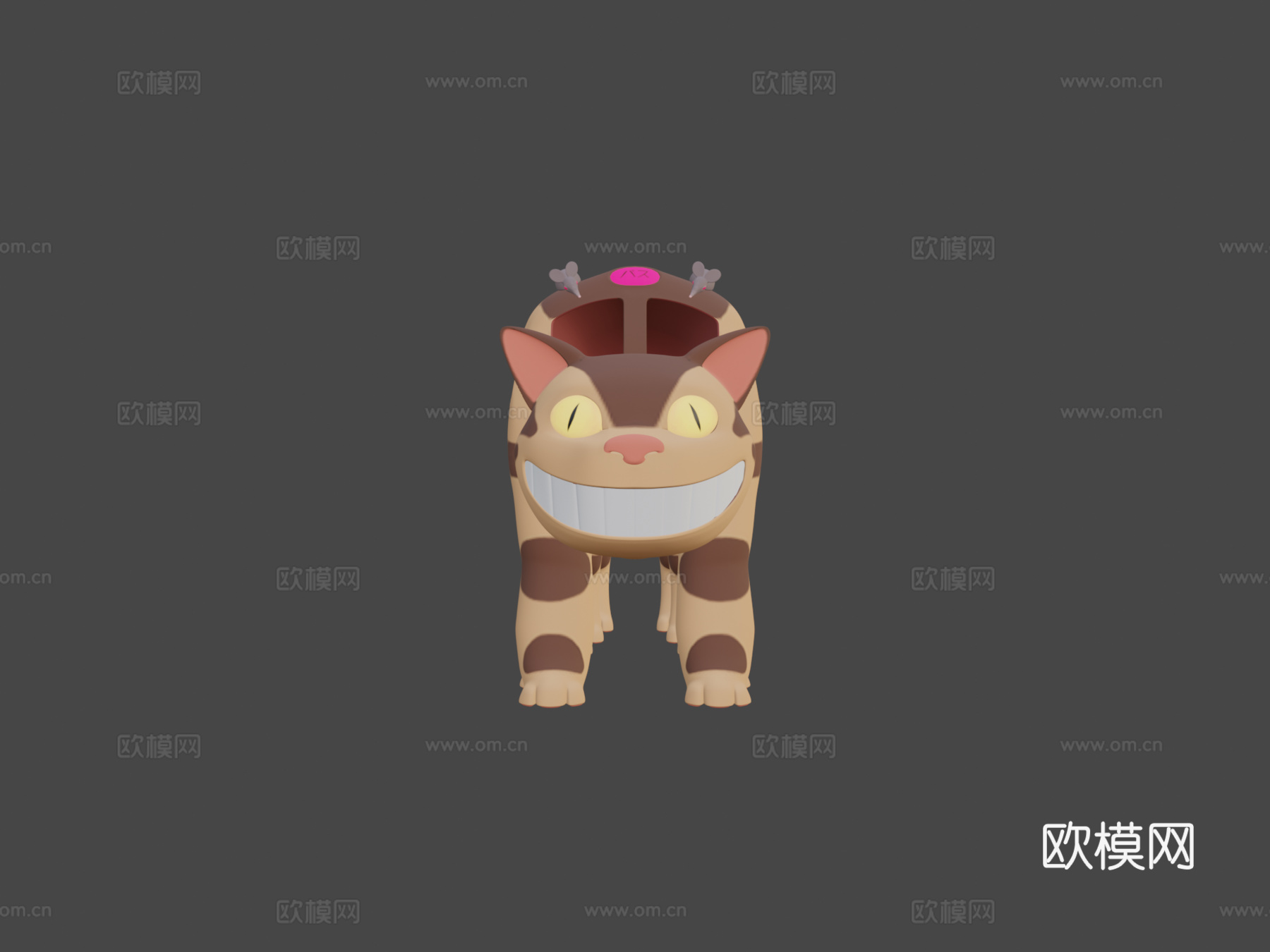 吉卜力猫巴士建模su模型下载（渲染图5）