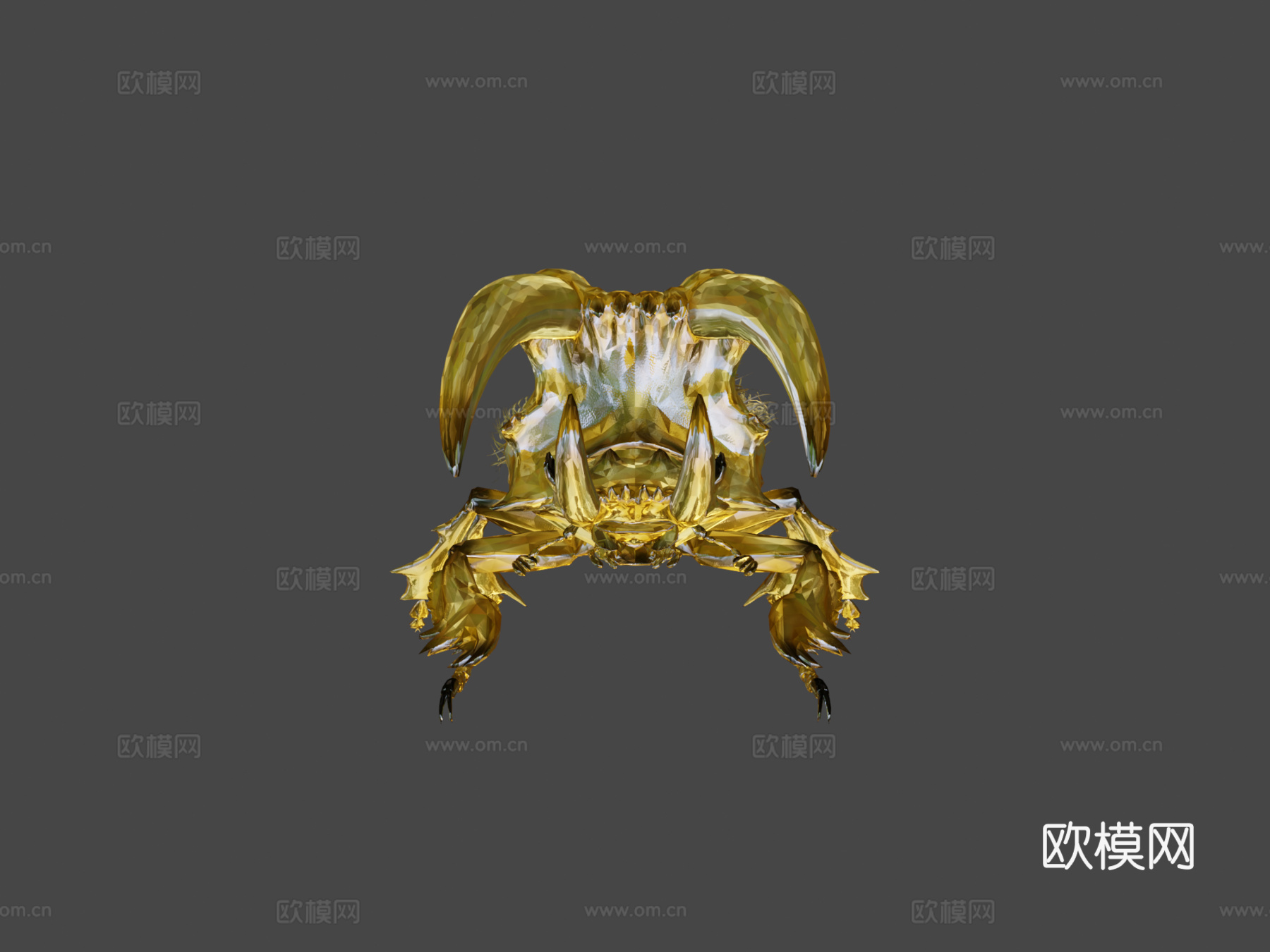 金色虎甲虫su模型