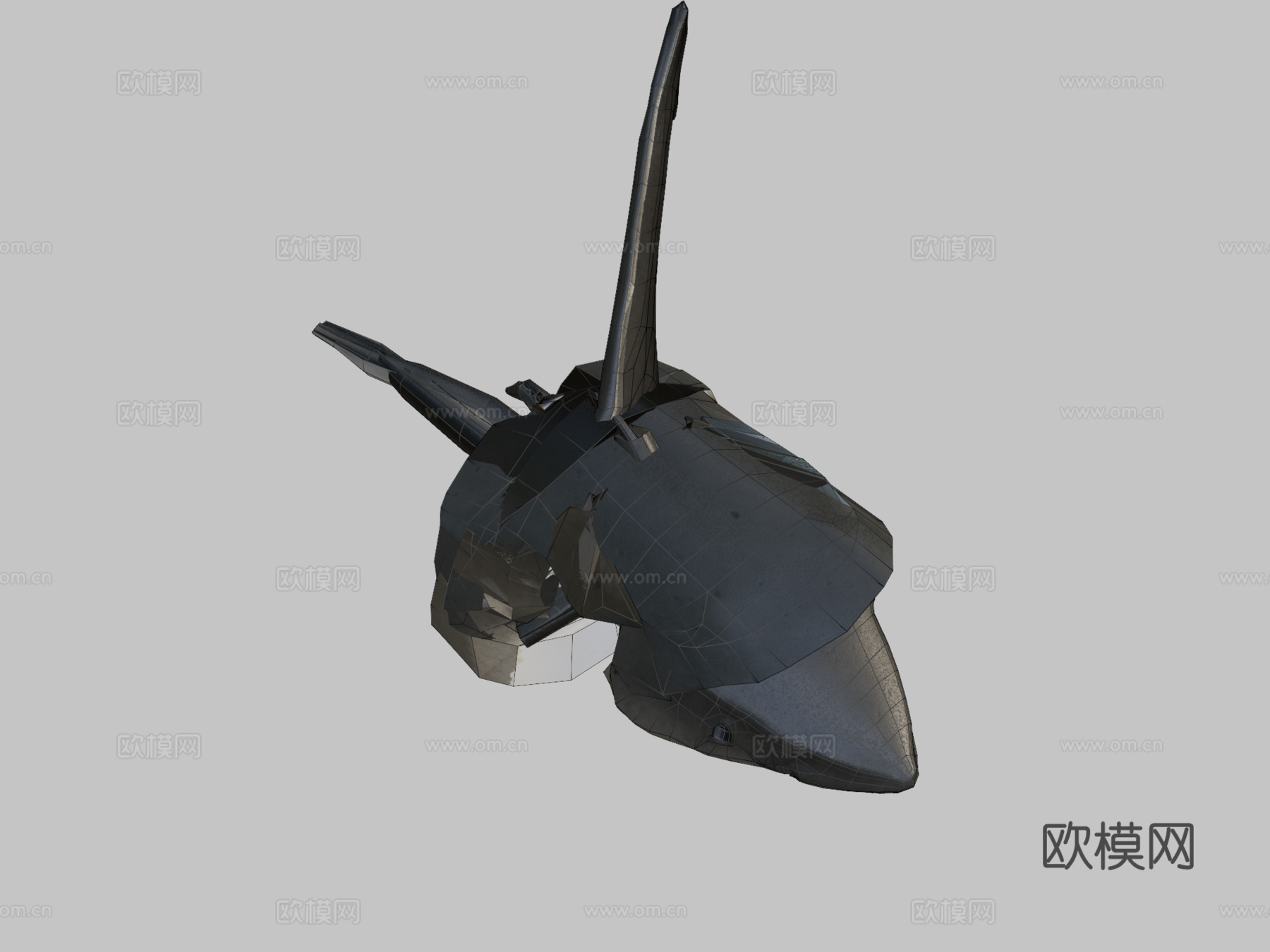 大白鲨噬人鲨su模型