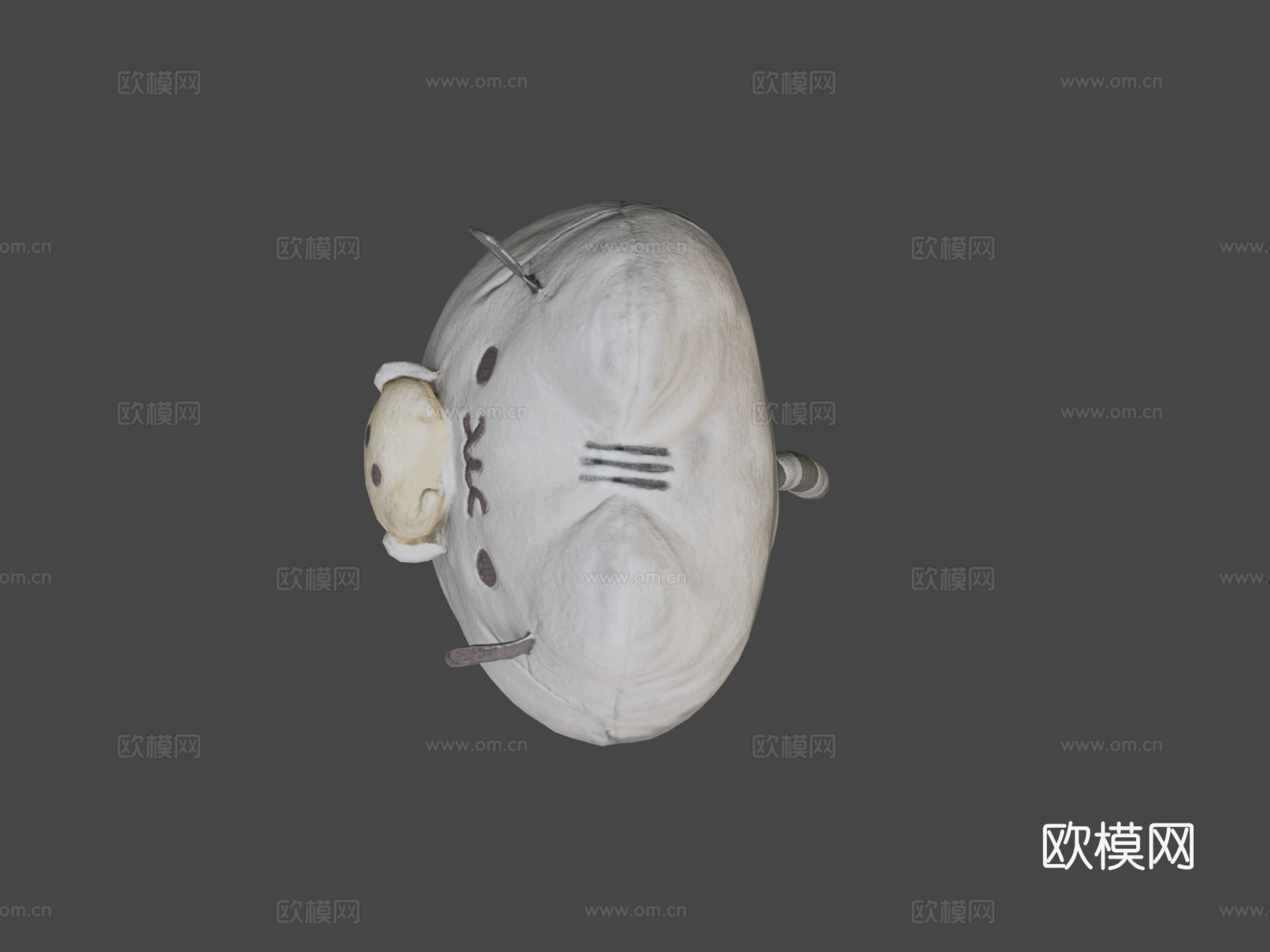 胖吉猫su模型下载（渲染图5）