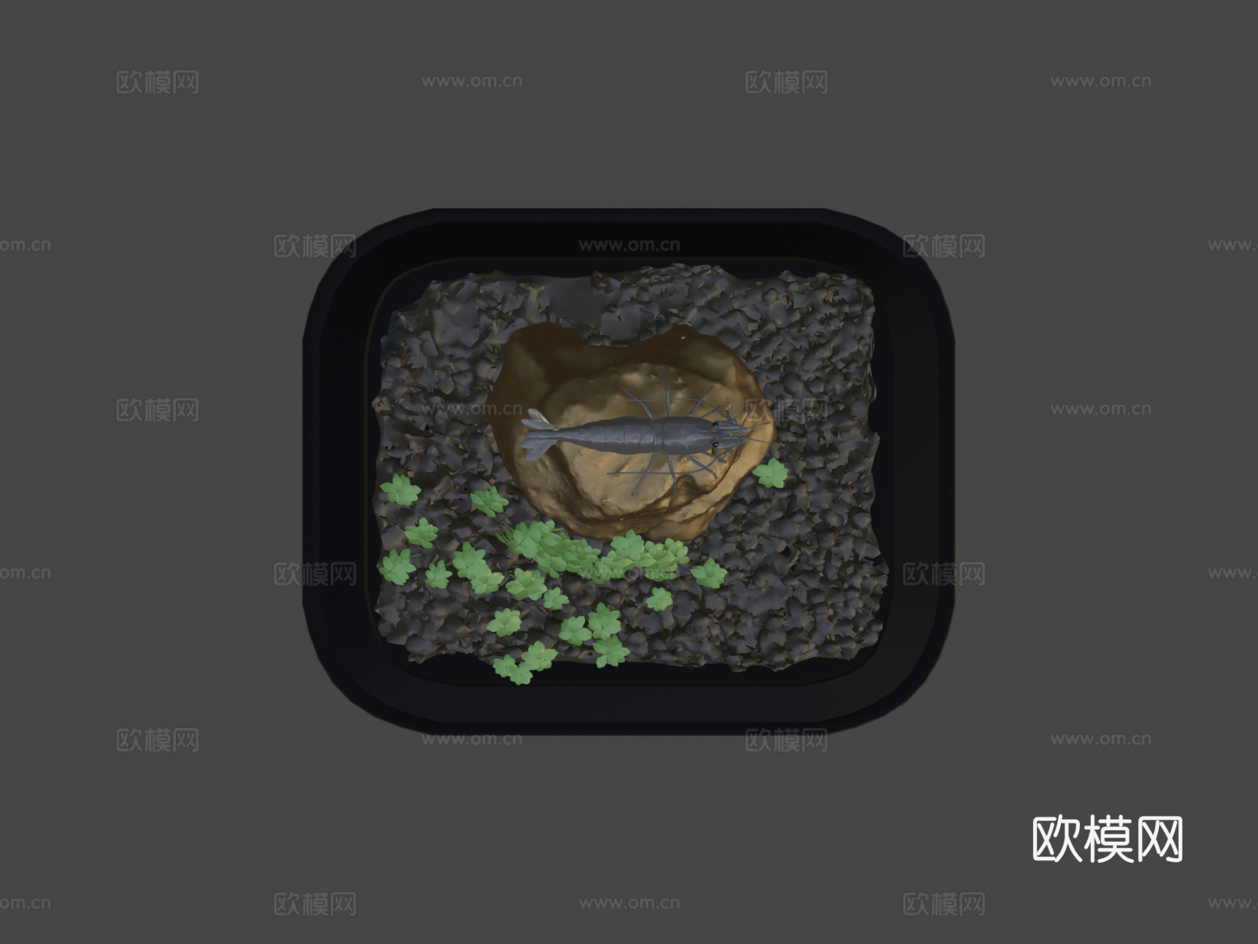 樱花虾完整场景su模型下载（渲染图7）