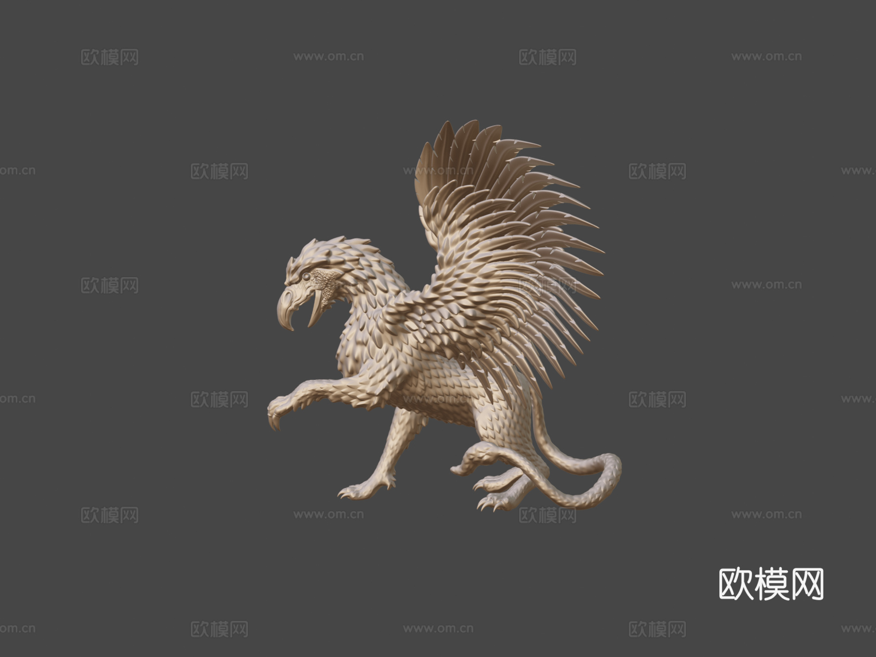 狮鹫格里芬打印su模型