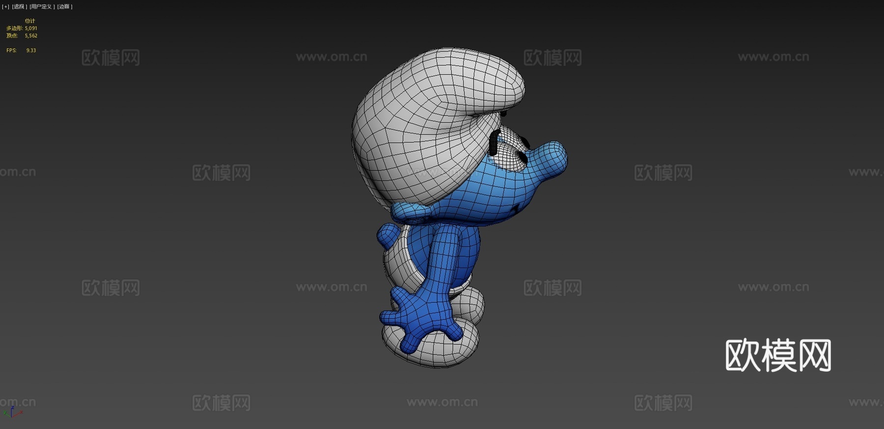 蓝精灵史努比su模型