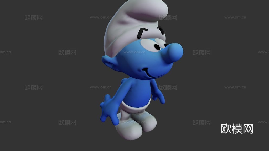 蓝精灵史努比su模型
