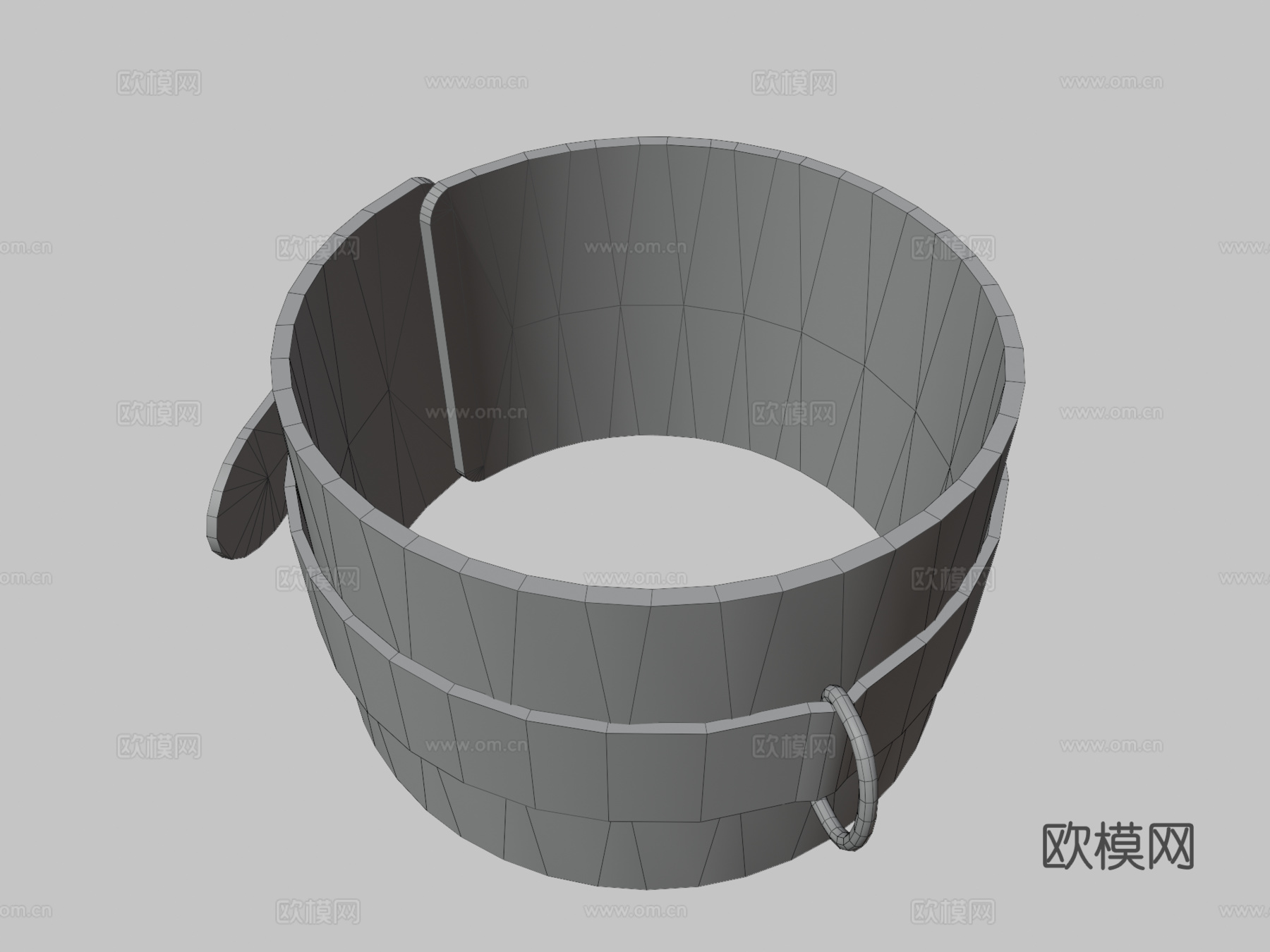 毛皮皮革手铐 PBR游戏就绪资源su模型