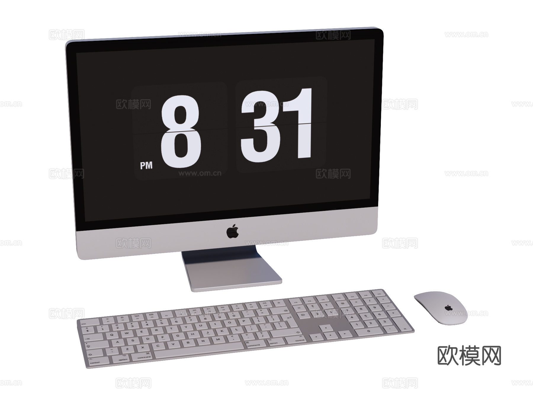 苹果电脑 mac电脑su模型下载（渲染图1）