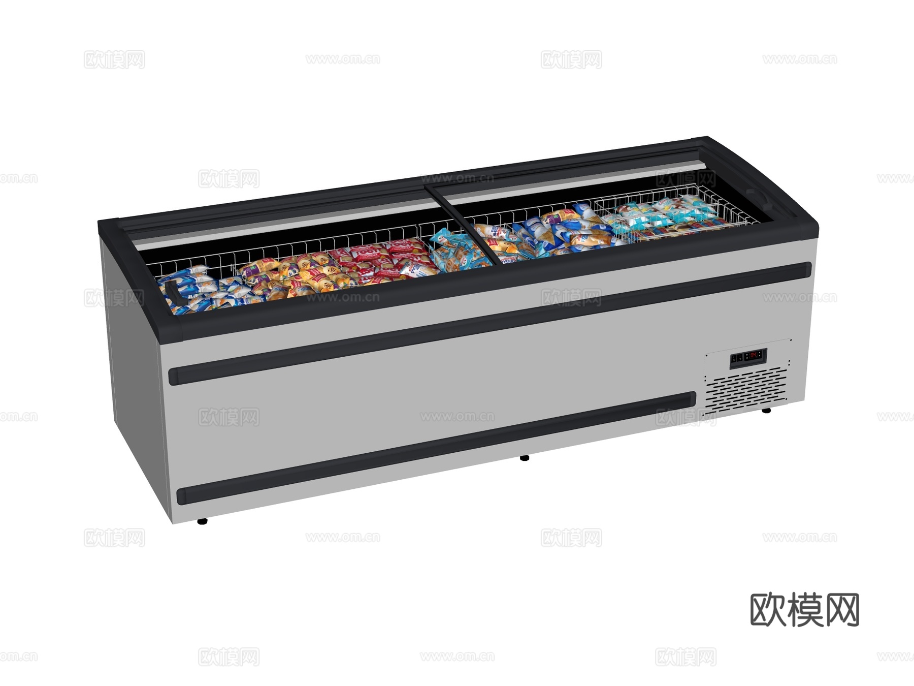 商用冰箱冰柜su模型