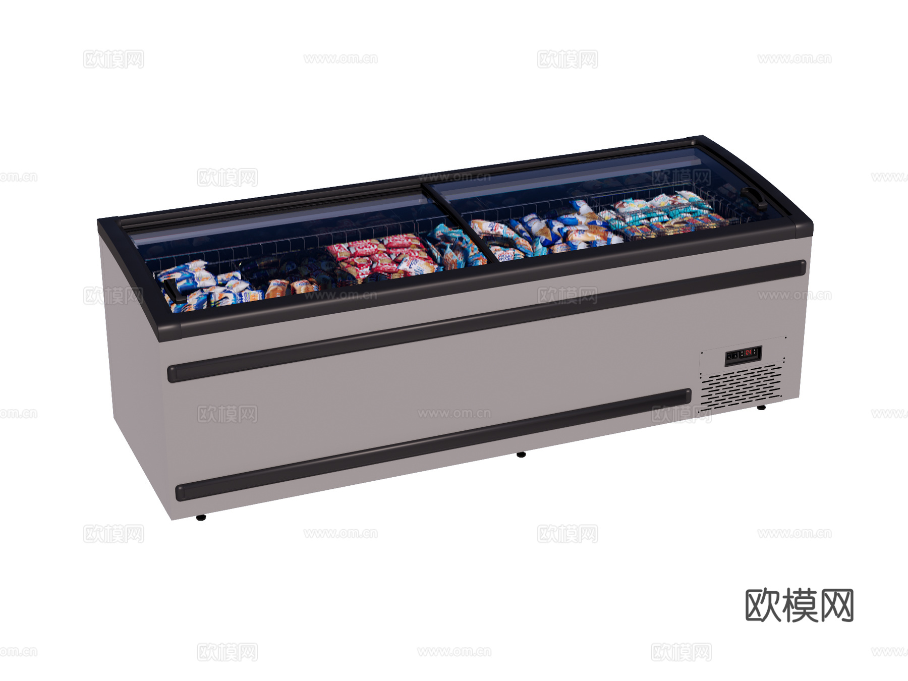 商用冰箱冰柜su模型