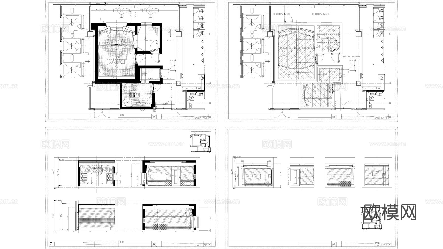 录音室 录音棚 工作室 娱乐空间cad施工图