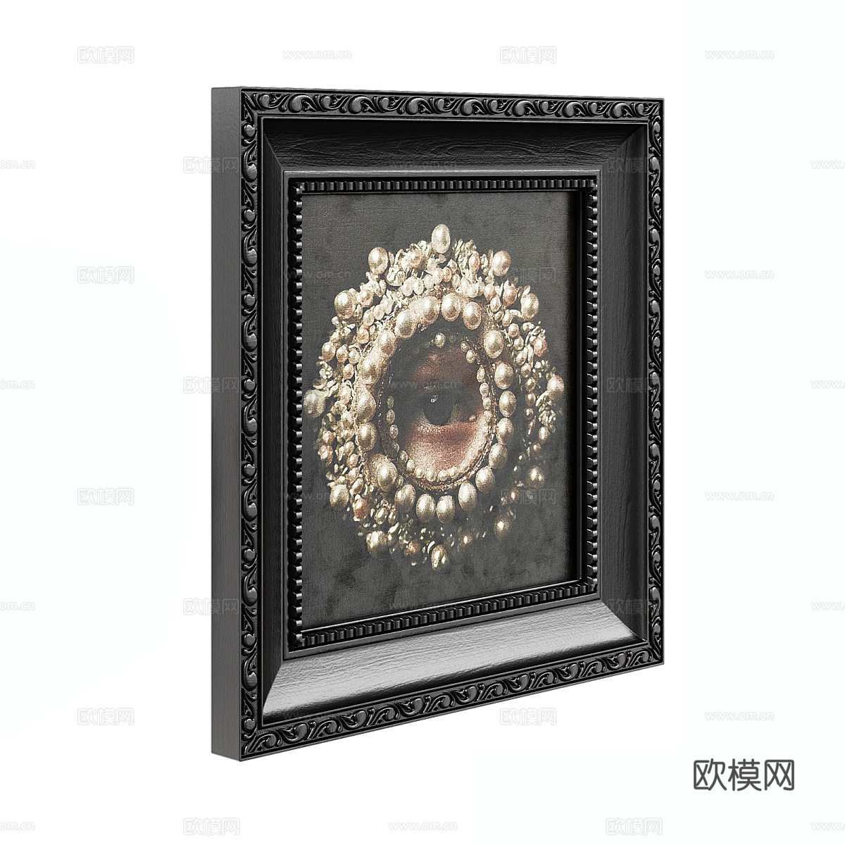 现代挂画su模型下载（渲染图1）