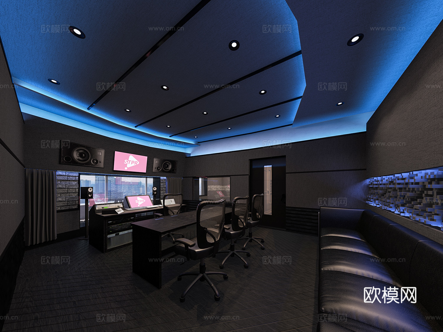 录音室 录音棚 工作室 娱乐空间3d模型