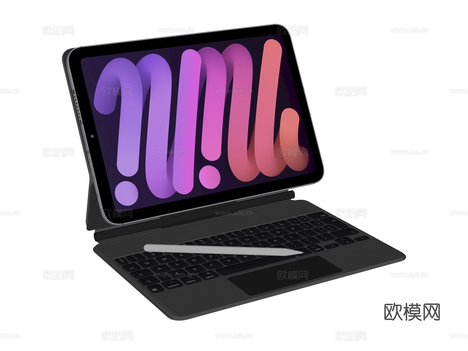 平板电脑su模型下载（渲染图2）