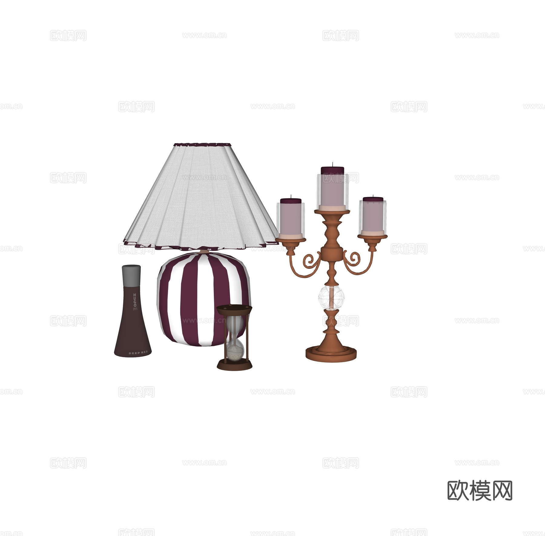 现代饰品摆件su模型下载（渲染图2）