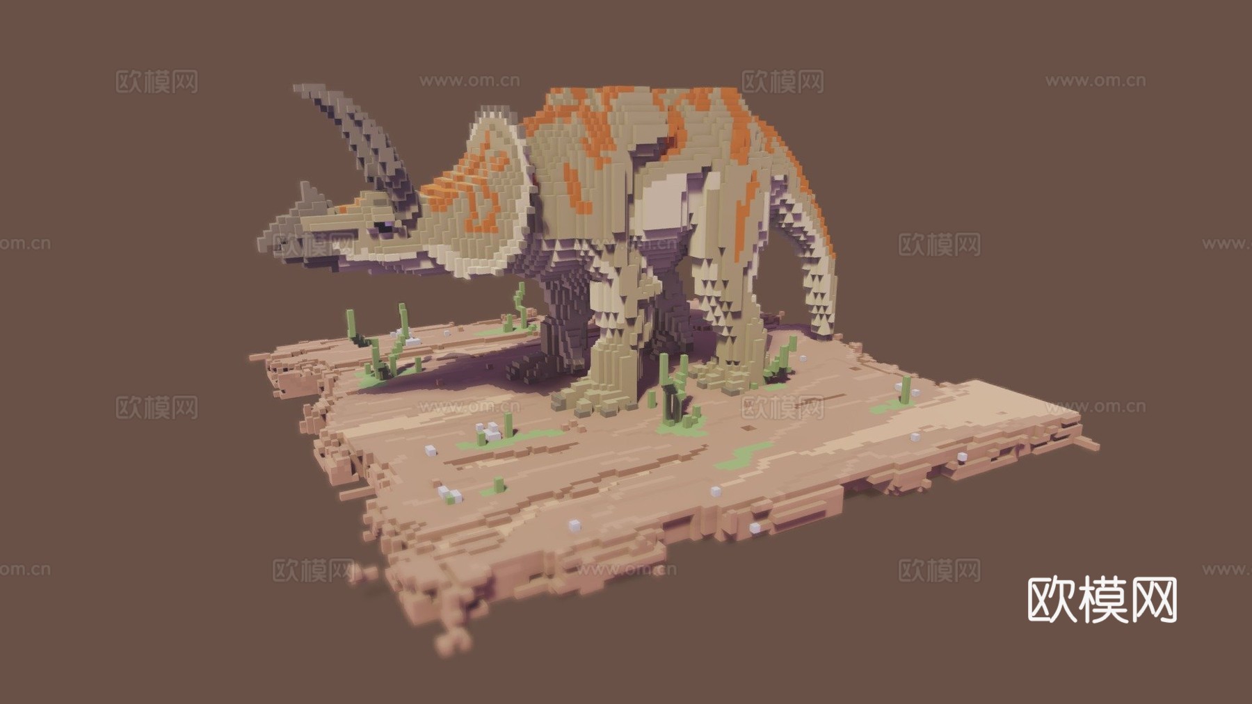 体素三角龙su模型