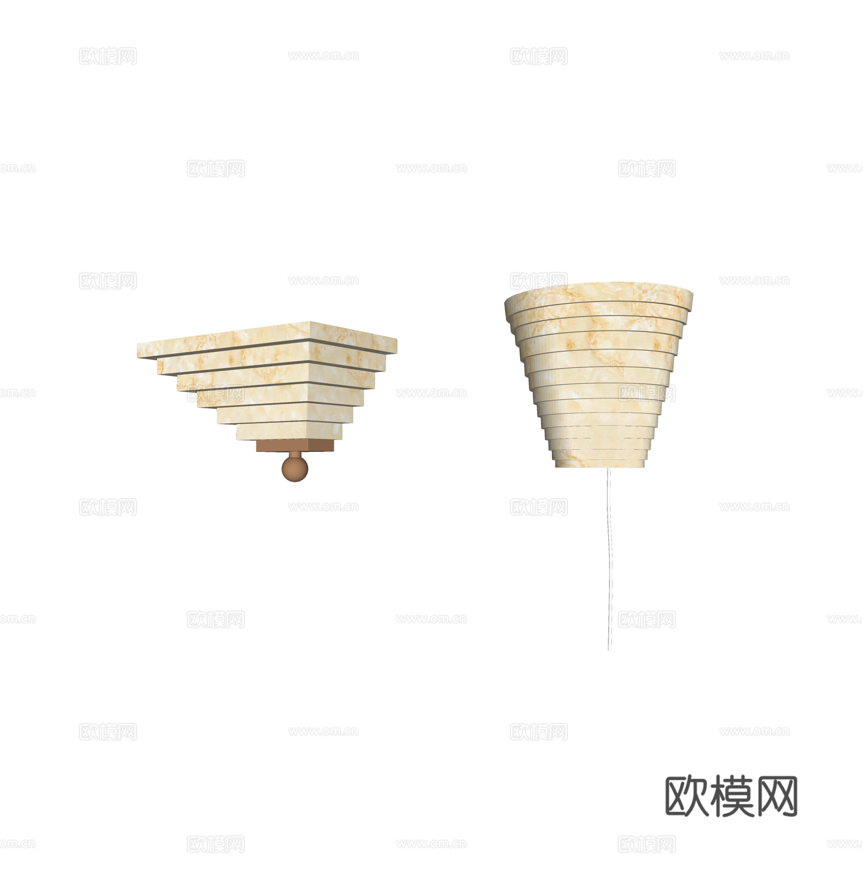 现代床头壁灯 镜前壁灯 轻奢壁灯 艺术壁灯 异形壁灯 阅读壁su模型下载（渲染图2）