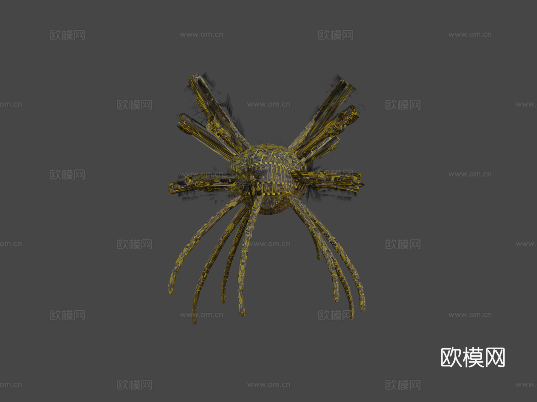 金丝圆蛛su模型下载（渲染图6）