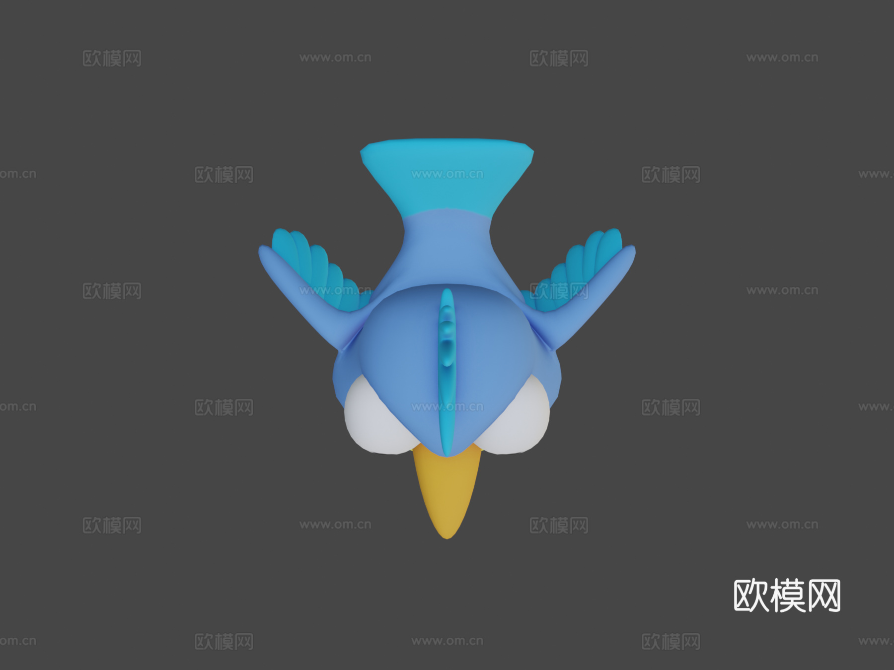 卡通鸟su模型下载（渲染图6）
