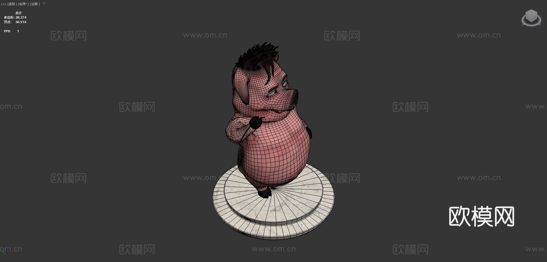 猪山姆su模型下载（渲染图4）